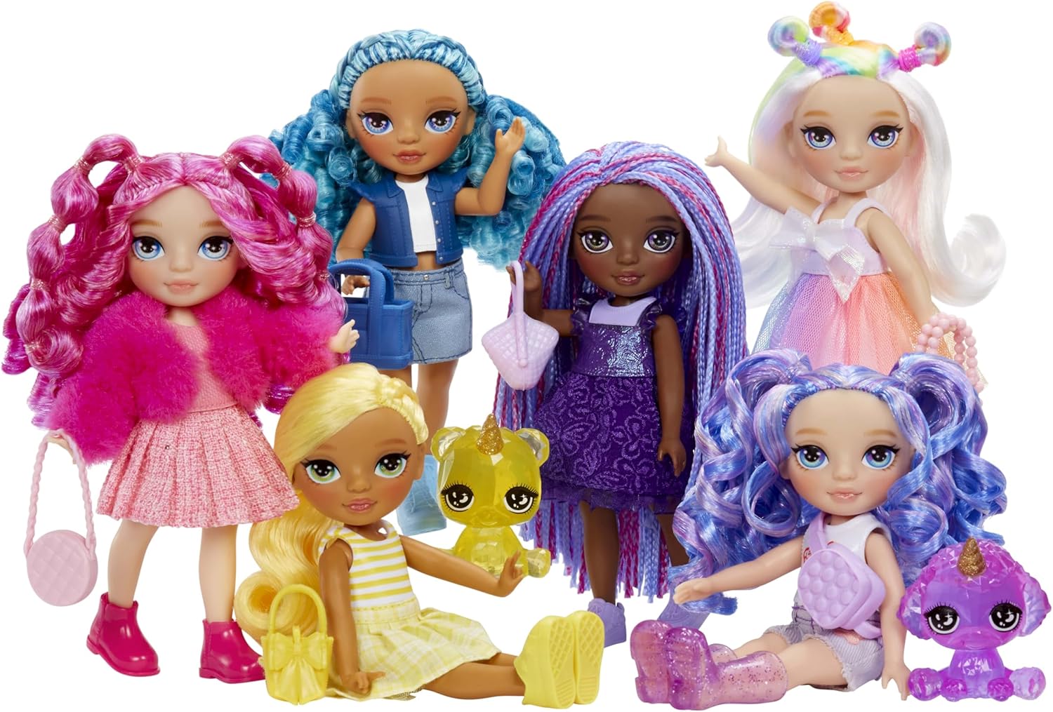 Rainbow High Littles - Opal Raine - 14 cm Posable Fashion Doll with Magical Unicorn Pet 6