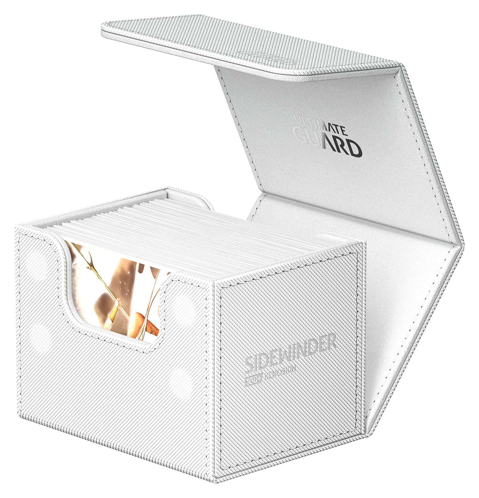 Ultimate Guard Sidewinder 100+ XenoSkin Monocolor White Trading Card Album Box 3