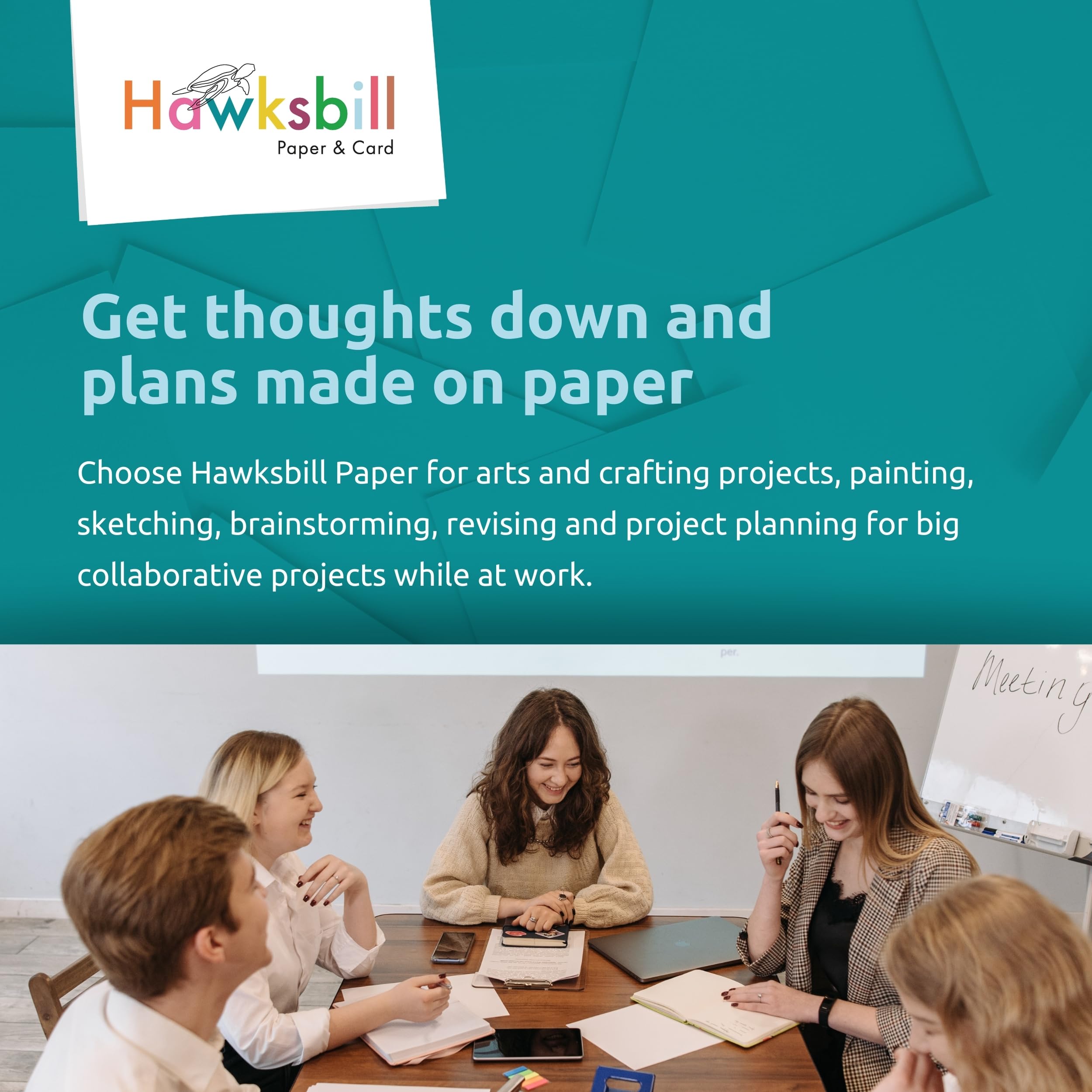 Hawksbill Premium Pale Blue Copy Paper - 80 GSM A4 | 100 Sheets | Dyslexia-Friendly 5
