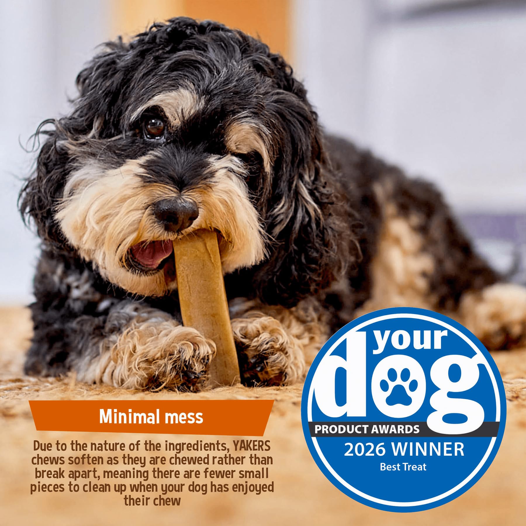 Yakers Peanut Butter Dog Chew for Adult Dogs - 70g Stick | Promotes Dental Hygiene 5
