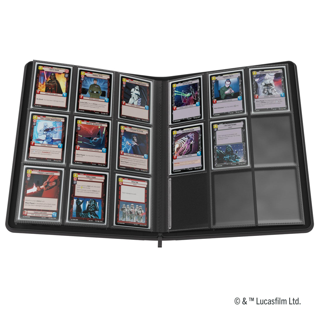 Gamegenic | Star Wars: Unlimited Card Game - Zip-Up Album 18-Pocket - Black