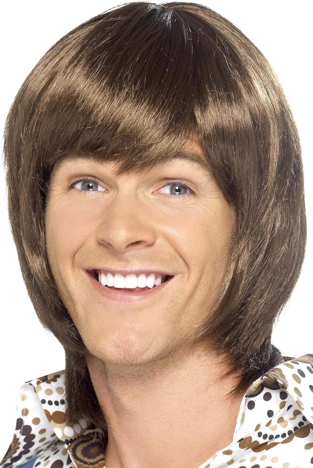 Smiffys 70s Heartthrob Brown Wig 1