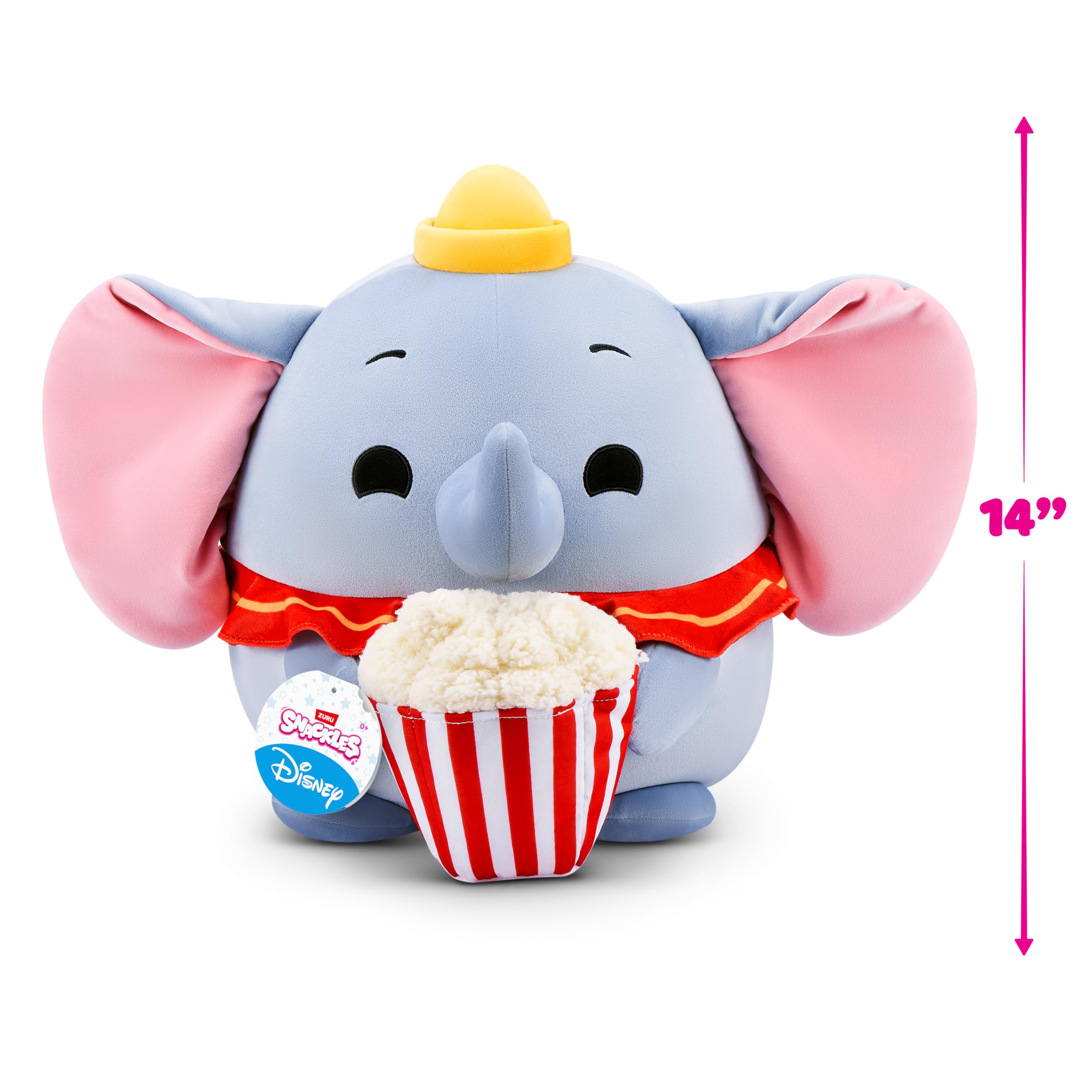 Snackles Disney Dumbo 14-inch Plush with Snack Accessory - Super-Soft Huggable Stuffed Animal 10