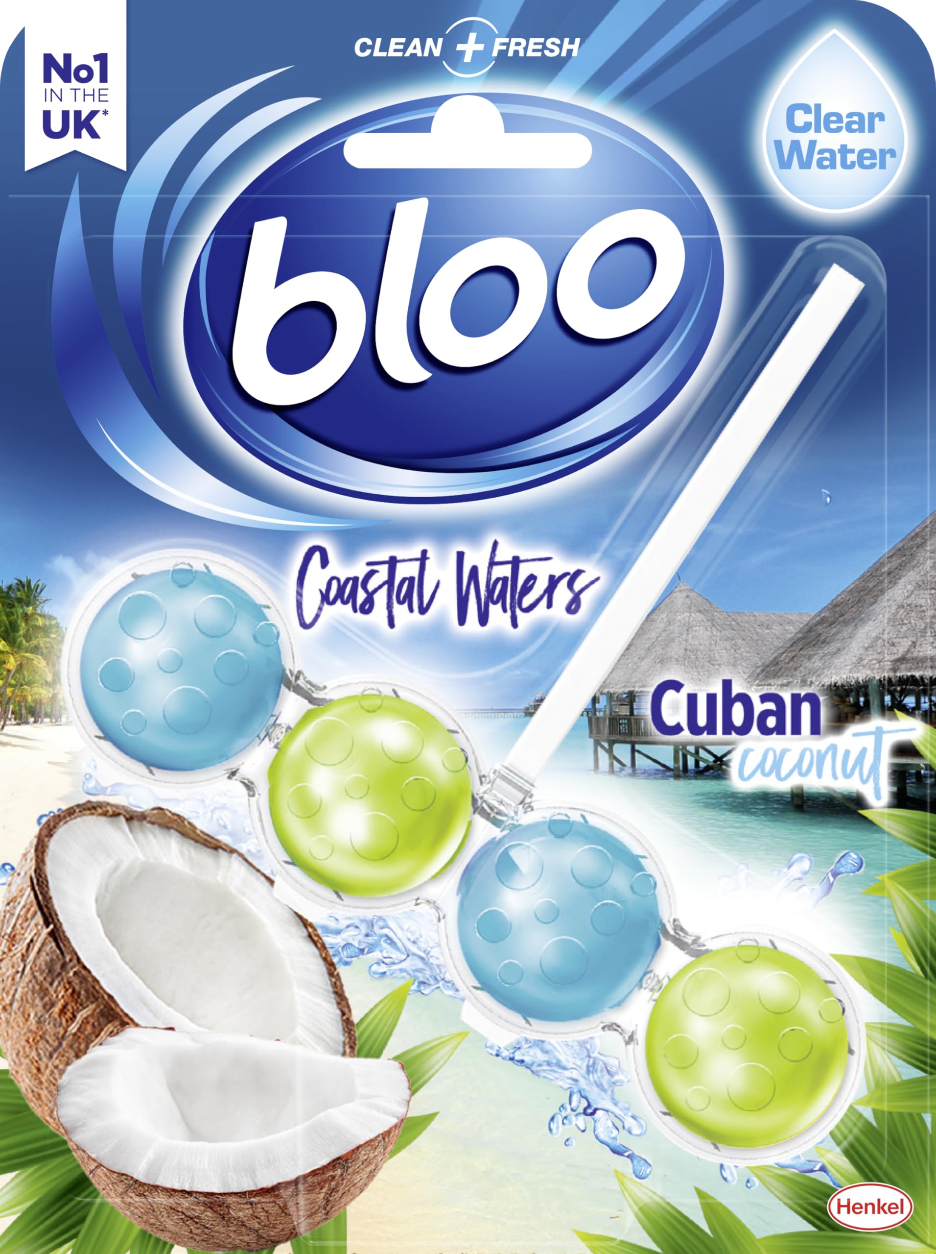 Bloo - Cuban Coconut Toilet Rim Block (50g) for Long-Lasting Freshness & Cleanliness 1