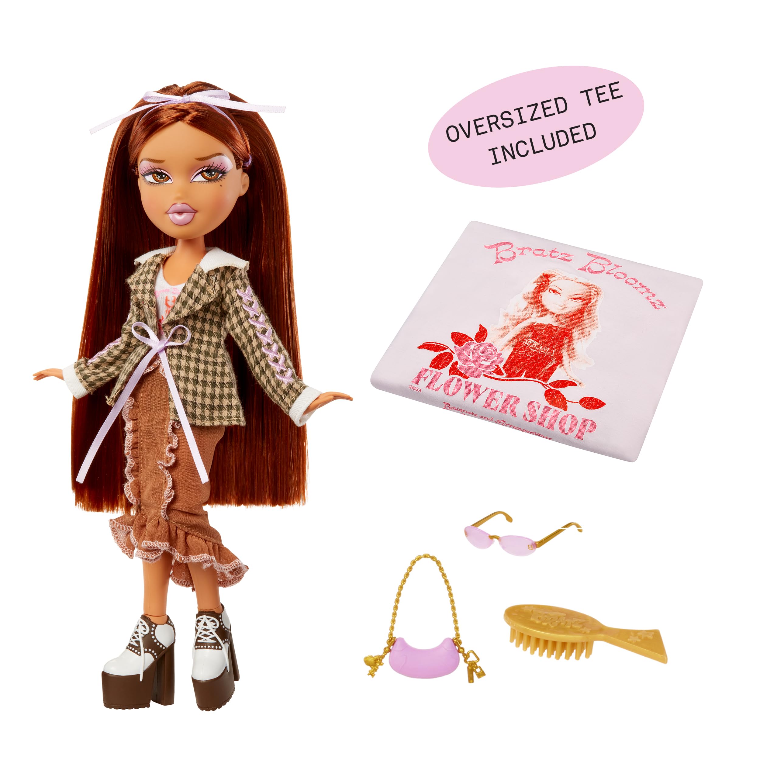 Bratz Stylin' Yasmin Fashion Doll with Customizable T-Shirt for You 6