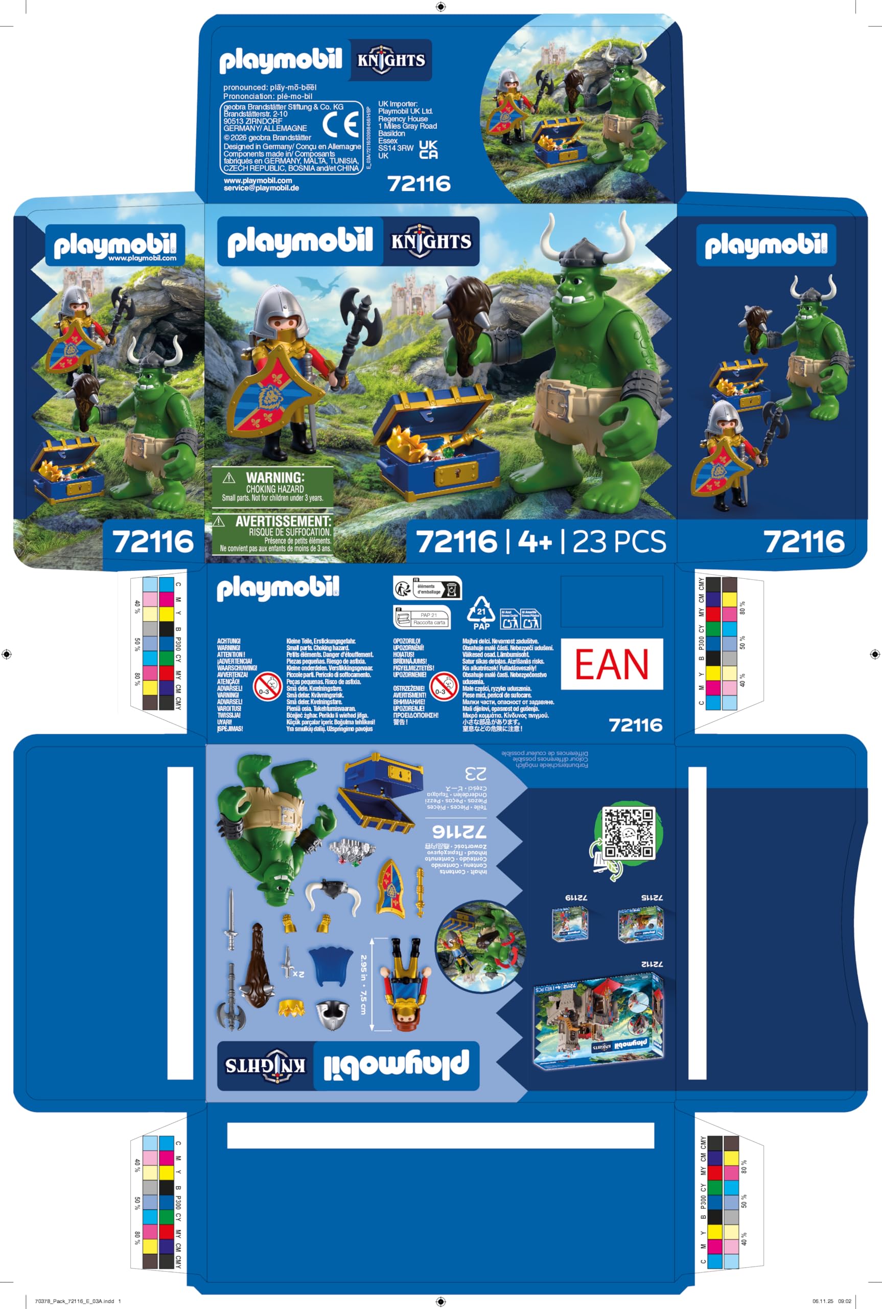Playmobil Troll with Lion Knight Treasure | Figure Set | Model 72116 7
