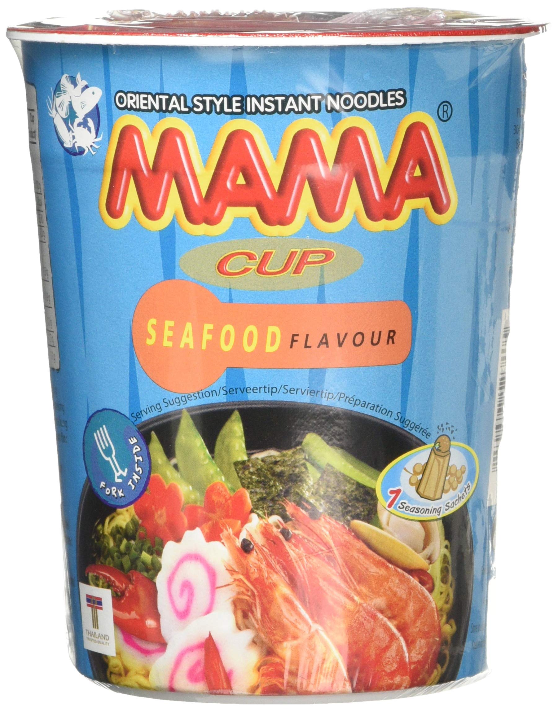 MAMA Instant Cup Noodle with Seafood Flavor | 70g Single Serving 1