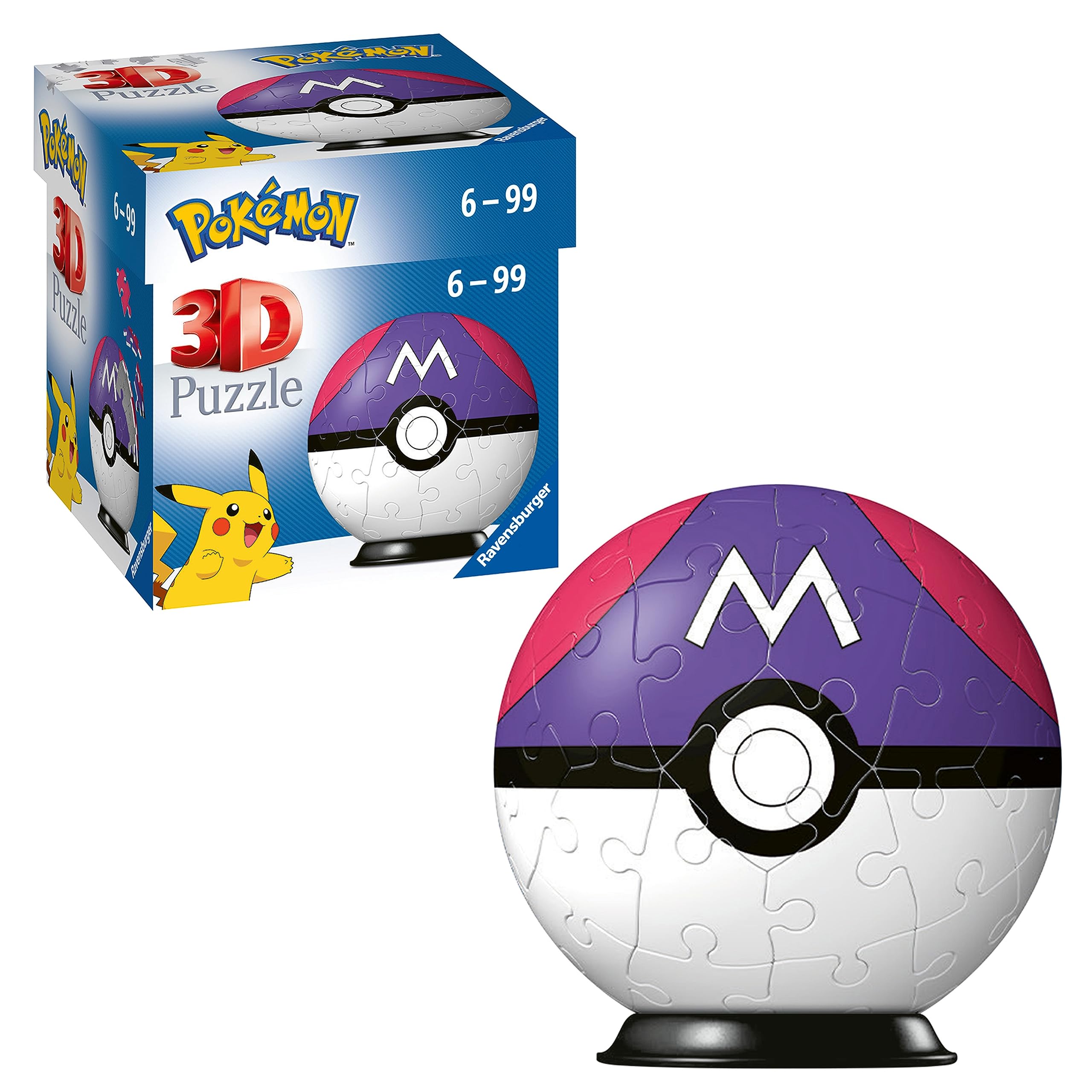 Ravensburger Pokémon Master Ball 3D Jigsaw Puzzle - 54 Piece Plastic Build 1