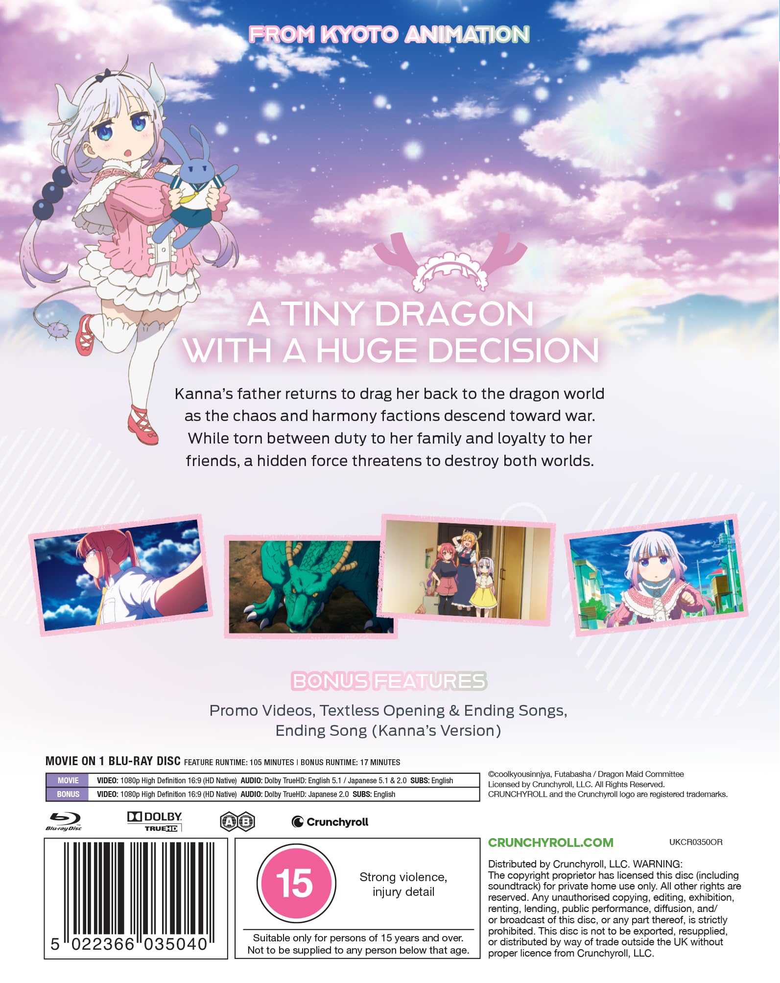 Miss Kobayashi's Dragon Maid: A Lonely Dragon Wants To Be Loved [Blu-ray] 3
