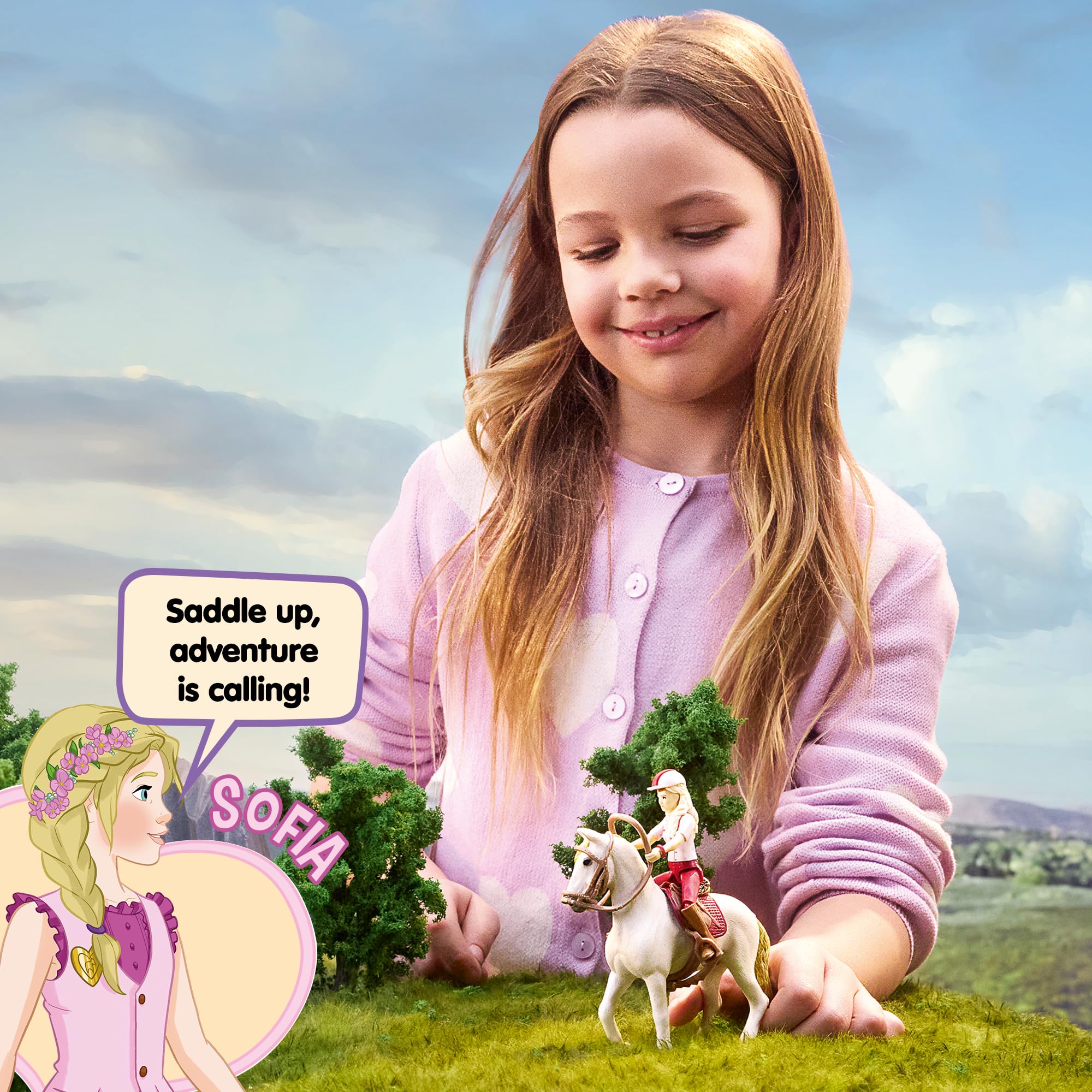 Schleich Horse Club - Sofia & Blossom Movable Figure with Horse Accessories 42713 4