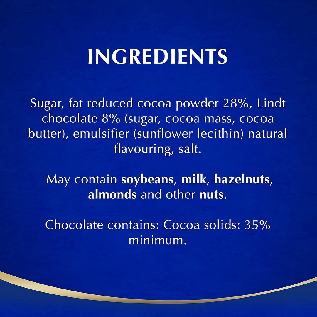 Lindt Hot Chocolate 300g - Made with Real Lindt Chocolate, Vegan-Friendly Recipe