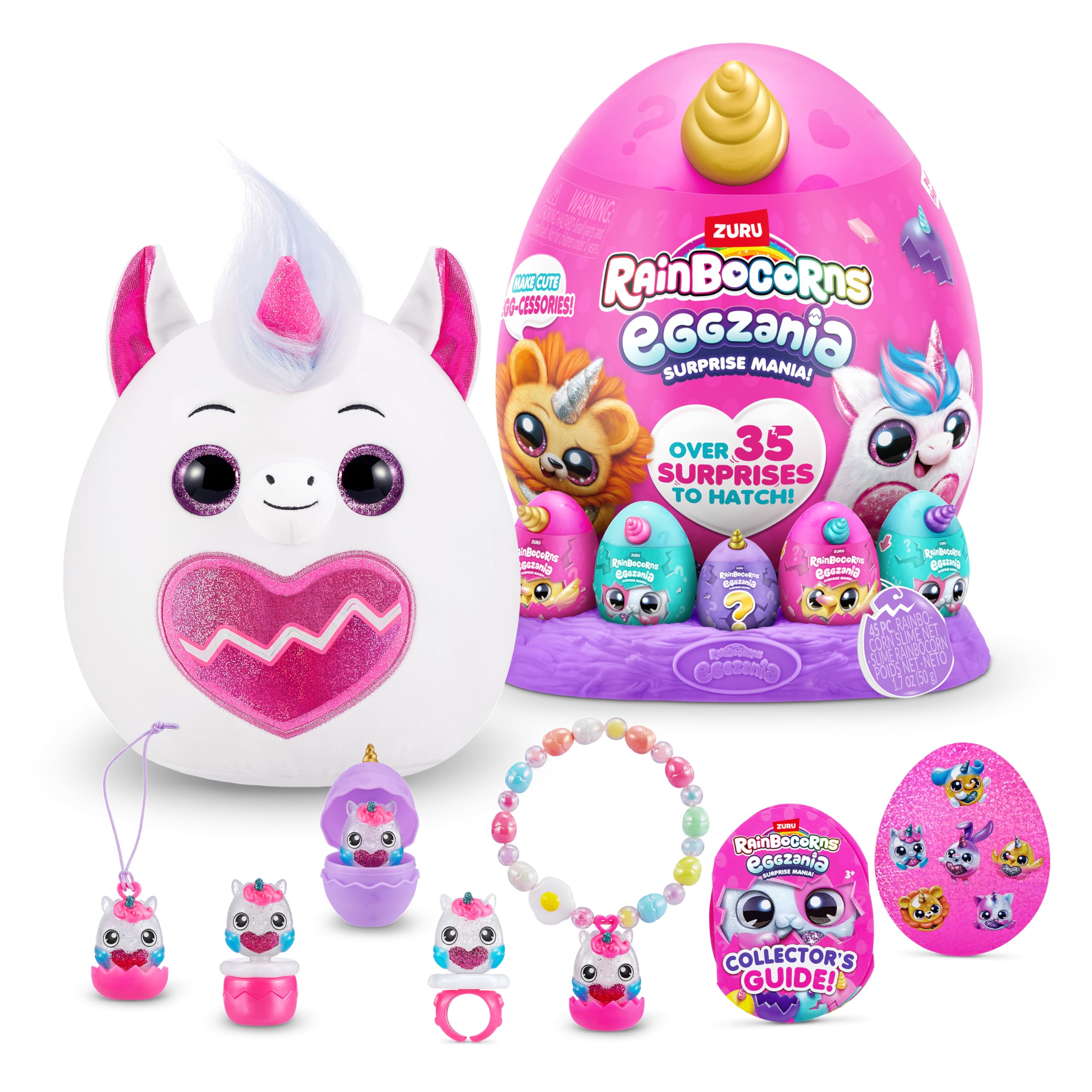 Rainbocorns Eggzania Surprise Mania Trixie the Kitten - Collectible Plush with 20+ Surprises, 28 cm Cuddly Stuffed Animal - Ages 3+