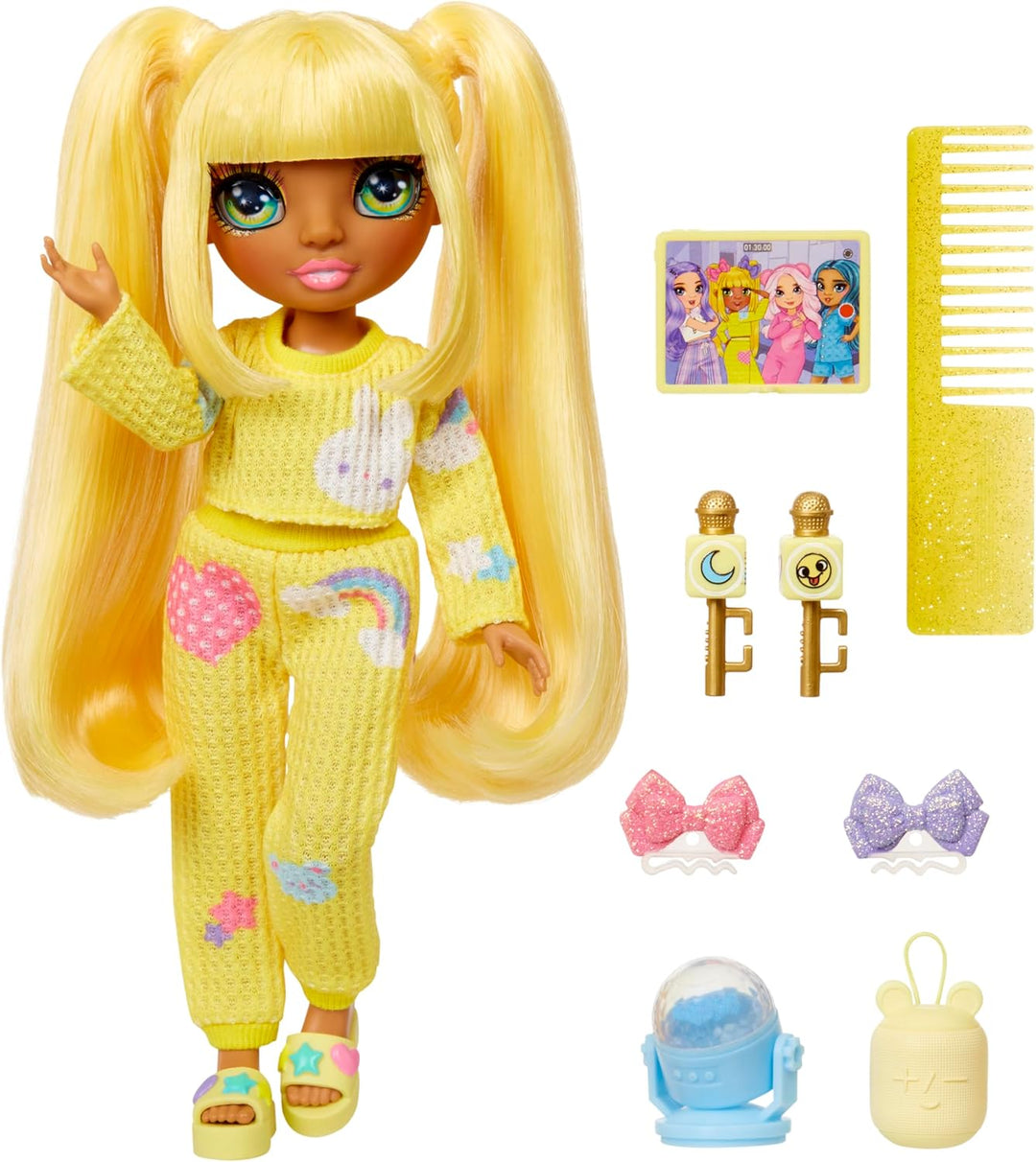 Rainbow High Junior High Sunny PJ Party Posable Doll (503682)