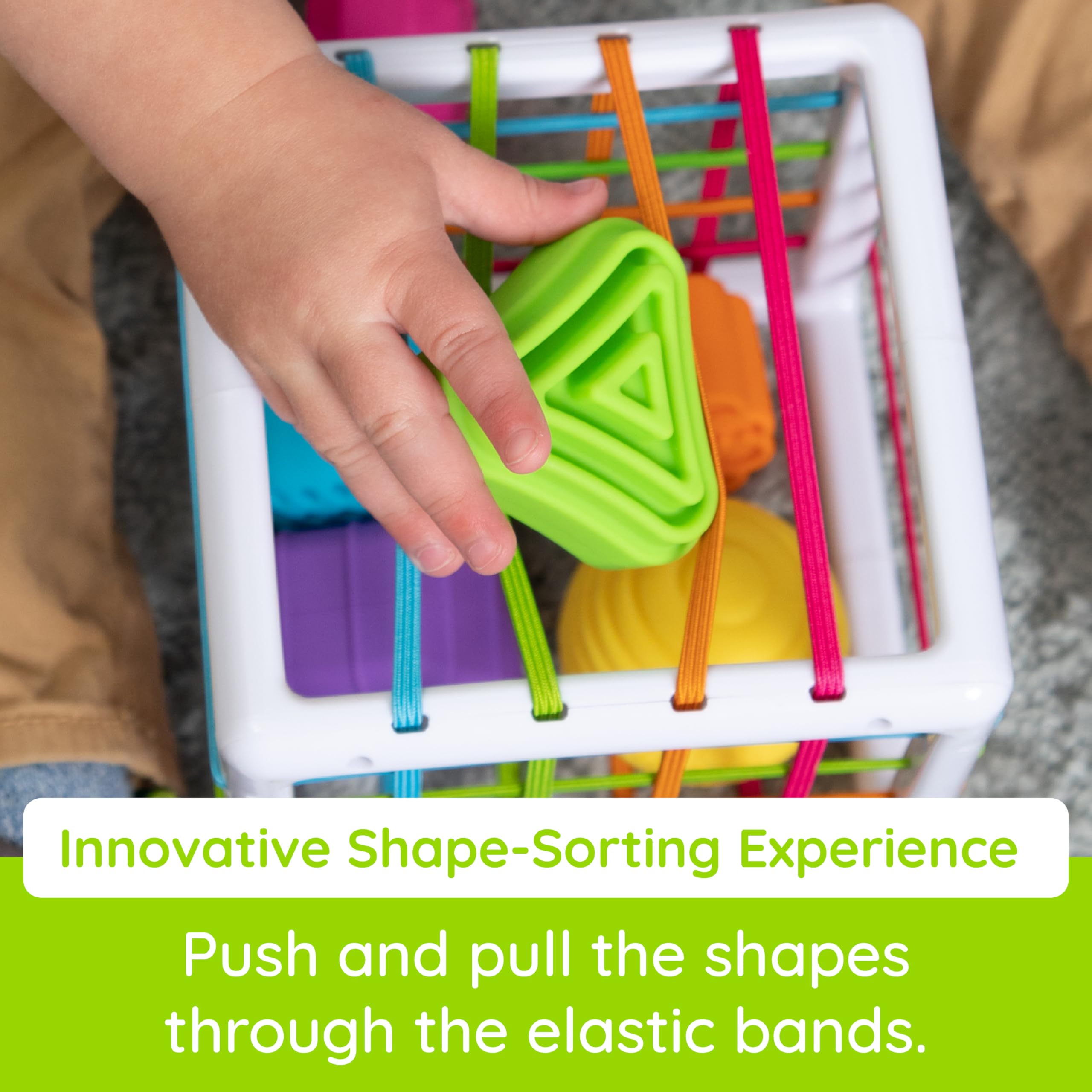 Fat Brain Toys InnyBin F251 - Shape Sorting Sensory Toy for Toddlers 8