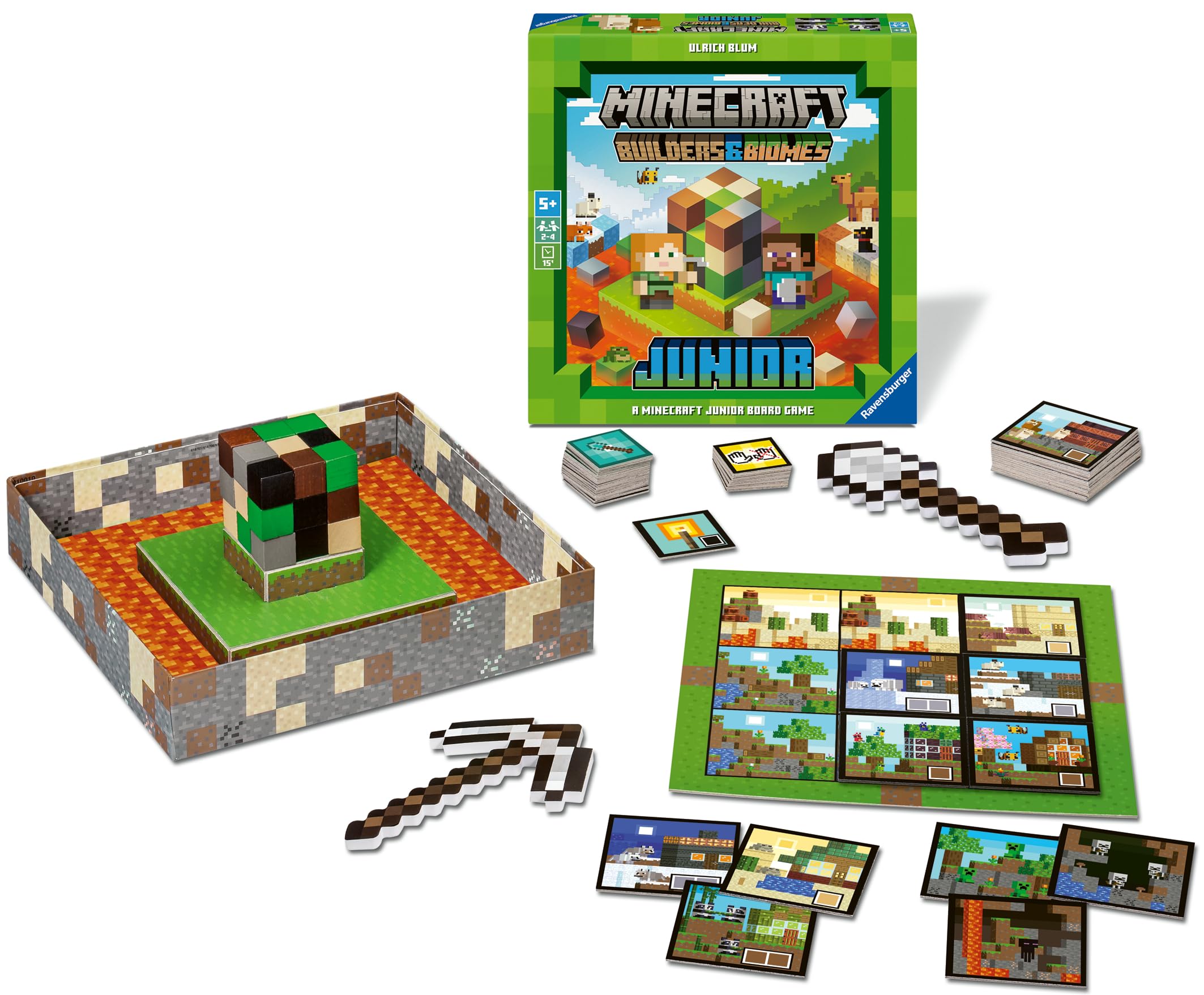 Ravensburger Minecraft Builders & Biomes Junior Board Game 4