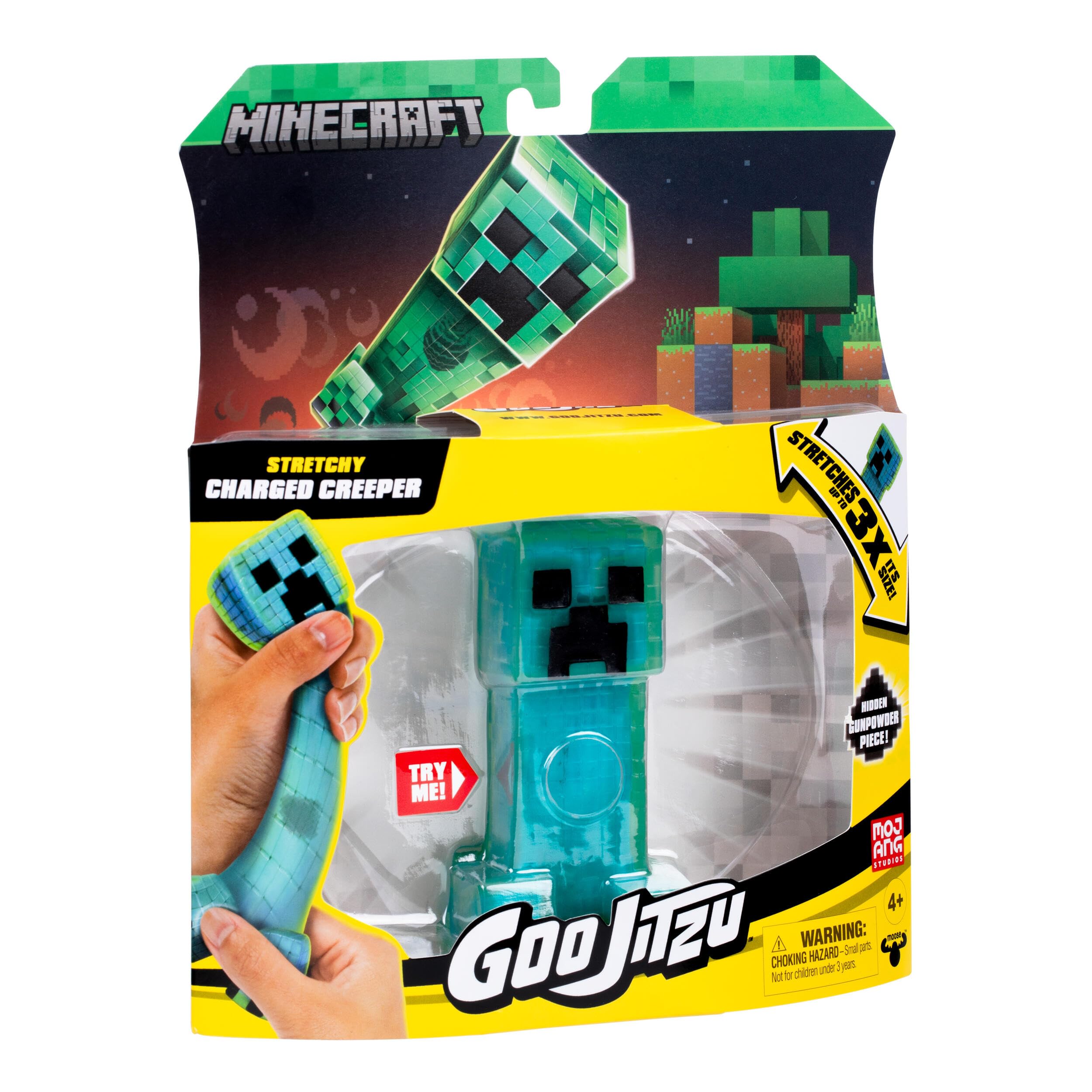 Heroes of Goo Jit Zu Minecraft Creeper Stretchy Figure | Stretches 3x Size | Hidden Gunpowder Piece 4