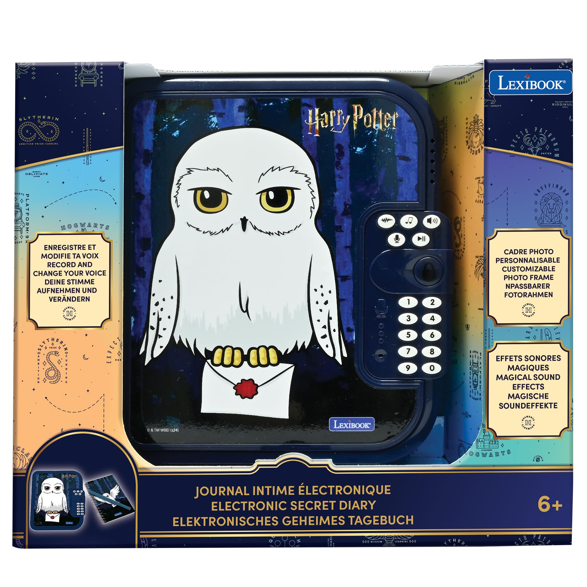 LEXIBOOK Harry Potter Hedwig Electronic Diary with Pen and Notebook 5