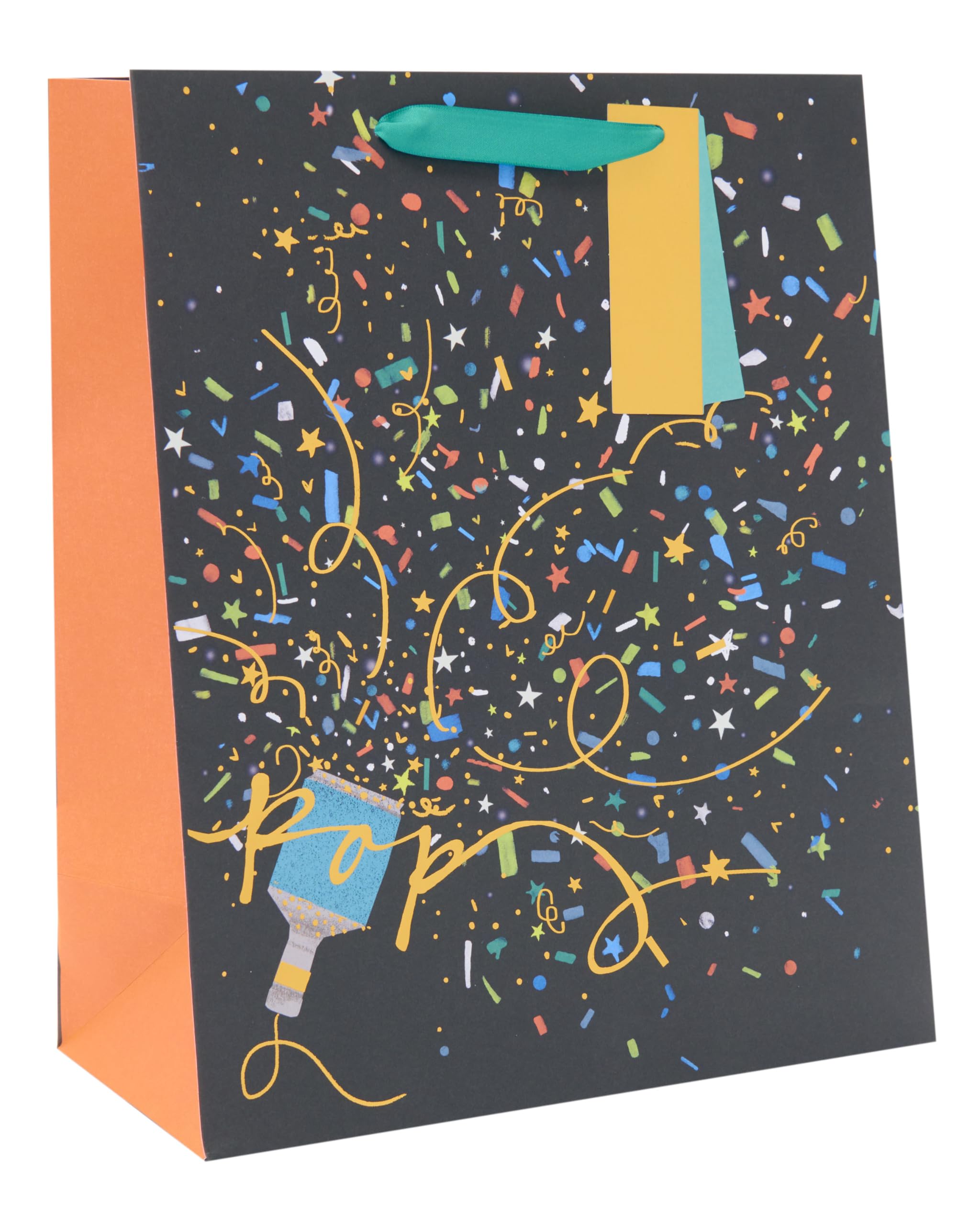 UK Greetings Large Gift Bag - Party Popper Design | 33 x 26.7 cm | FSC Certified 1