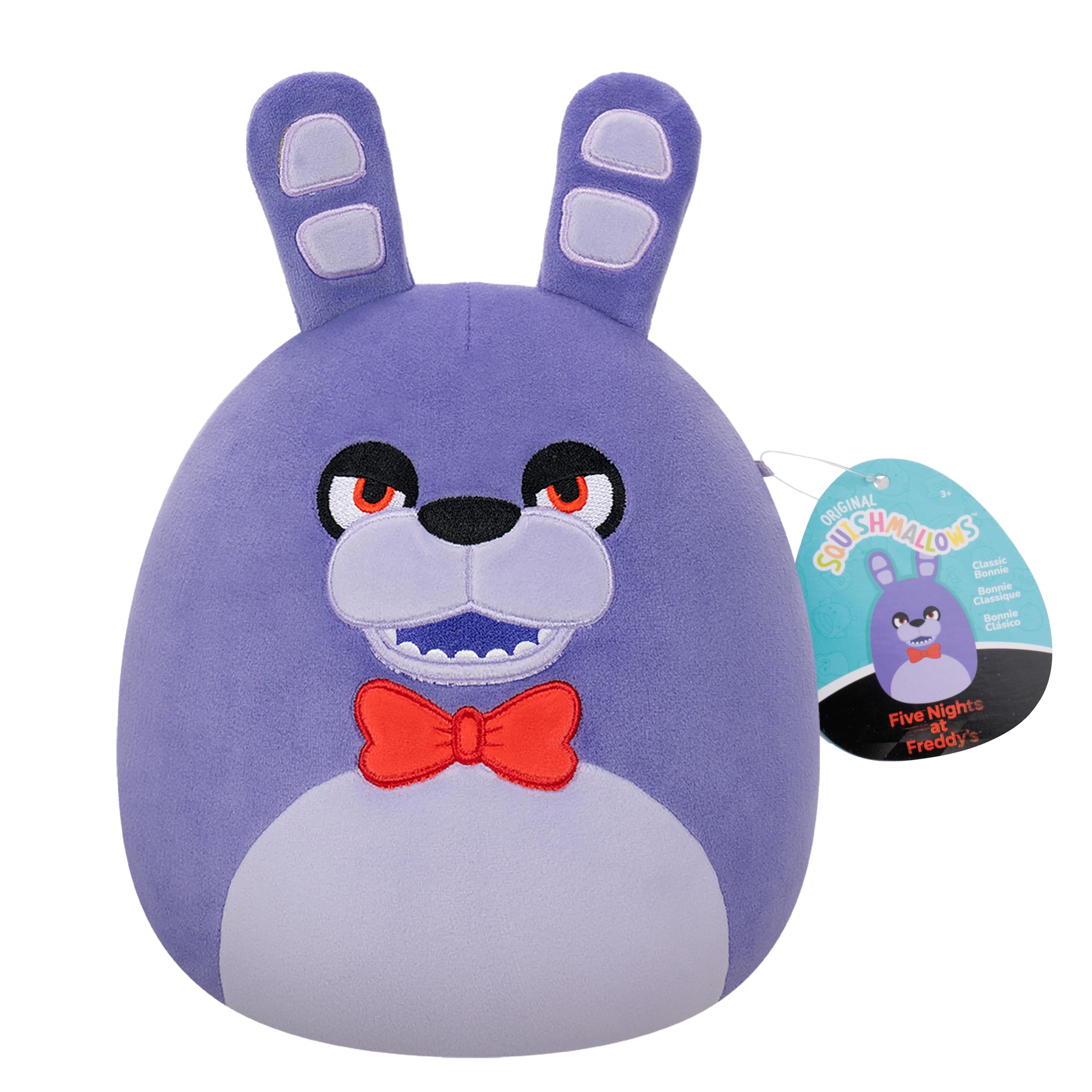 Squishmallows Five Nights at Freddy’s Classic Bonnie 8-Inch Plush | Polyester | Light Blue 5