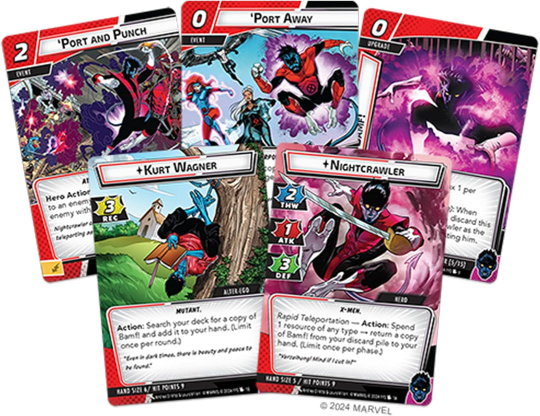 Fantasy Flight Marvel Champions The Card Game Nightcrawler Hero Pack Expansion (FFGMC48EN)