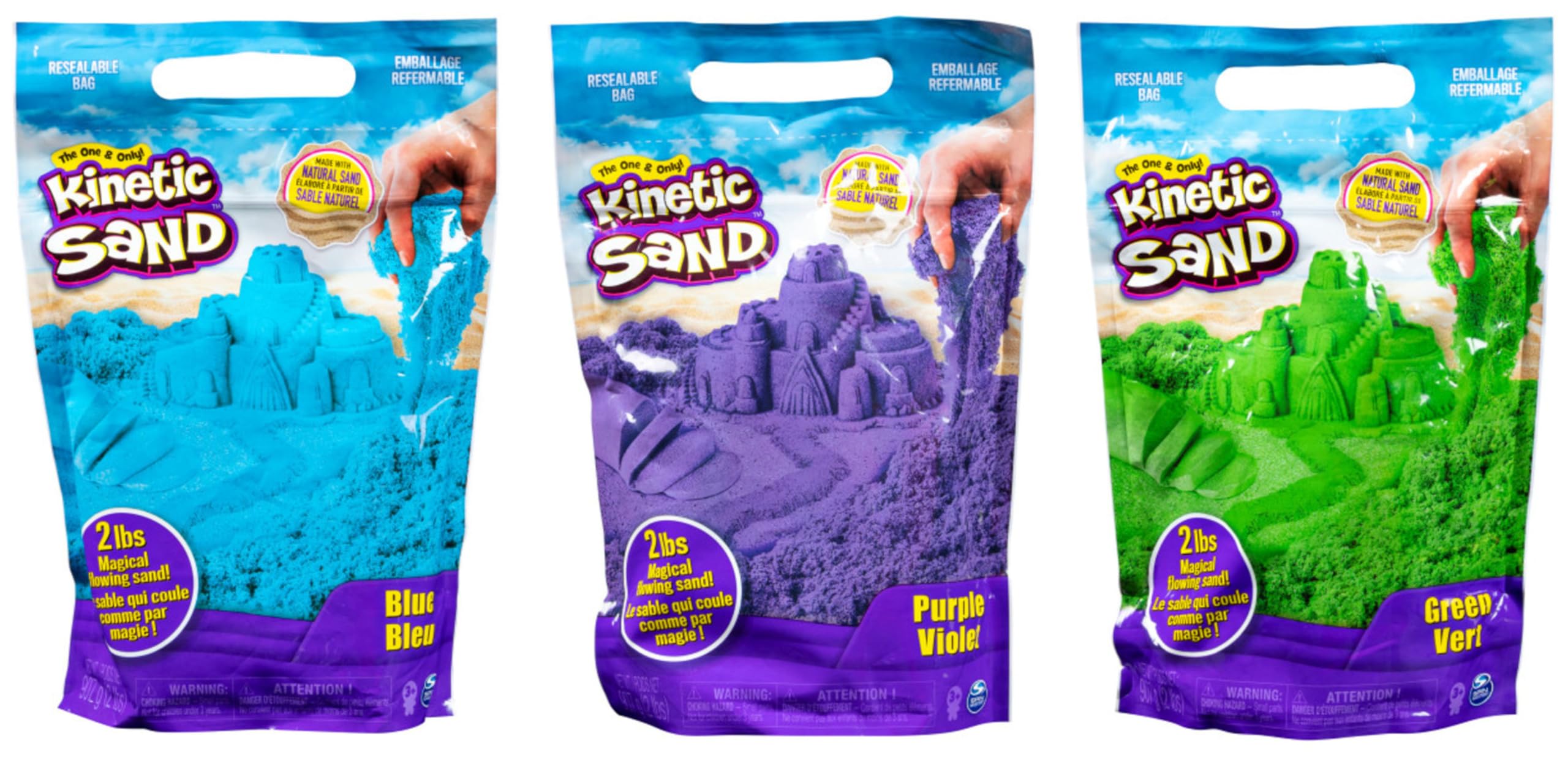 Kinetic Sand 0.9 kg Colour Pack for Mixing and Moulding | Ages 3+ | Styles Vary 1