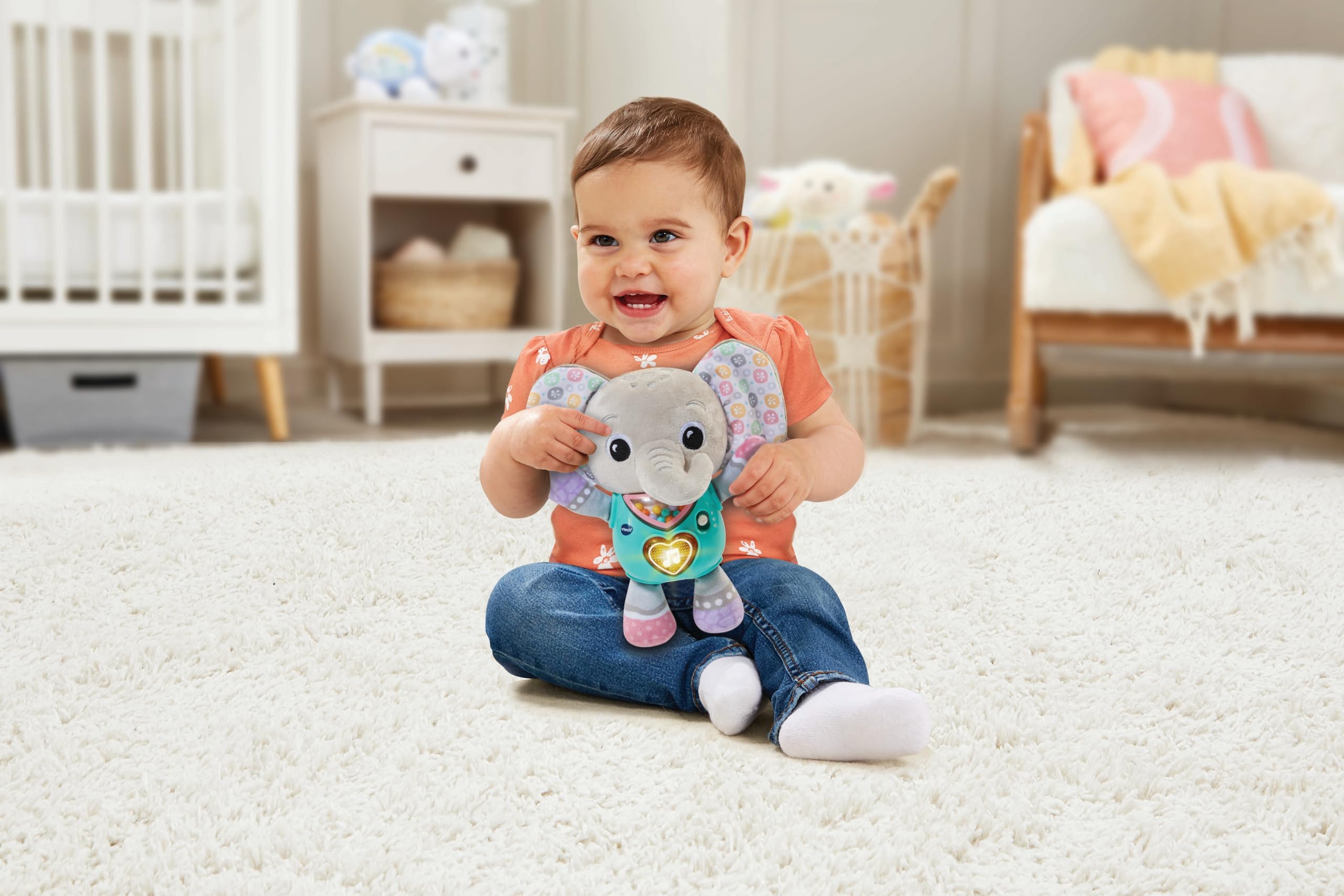 VTech Baby Cuddle & Sing Elephant - Interactive Learning Toy | Ages 3-18 Months | Pastel Pink 4