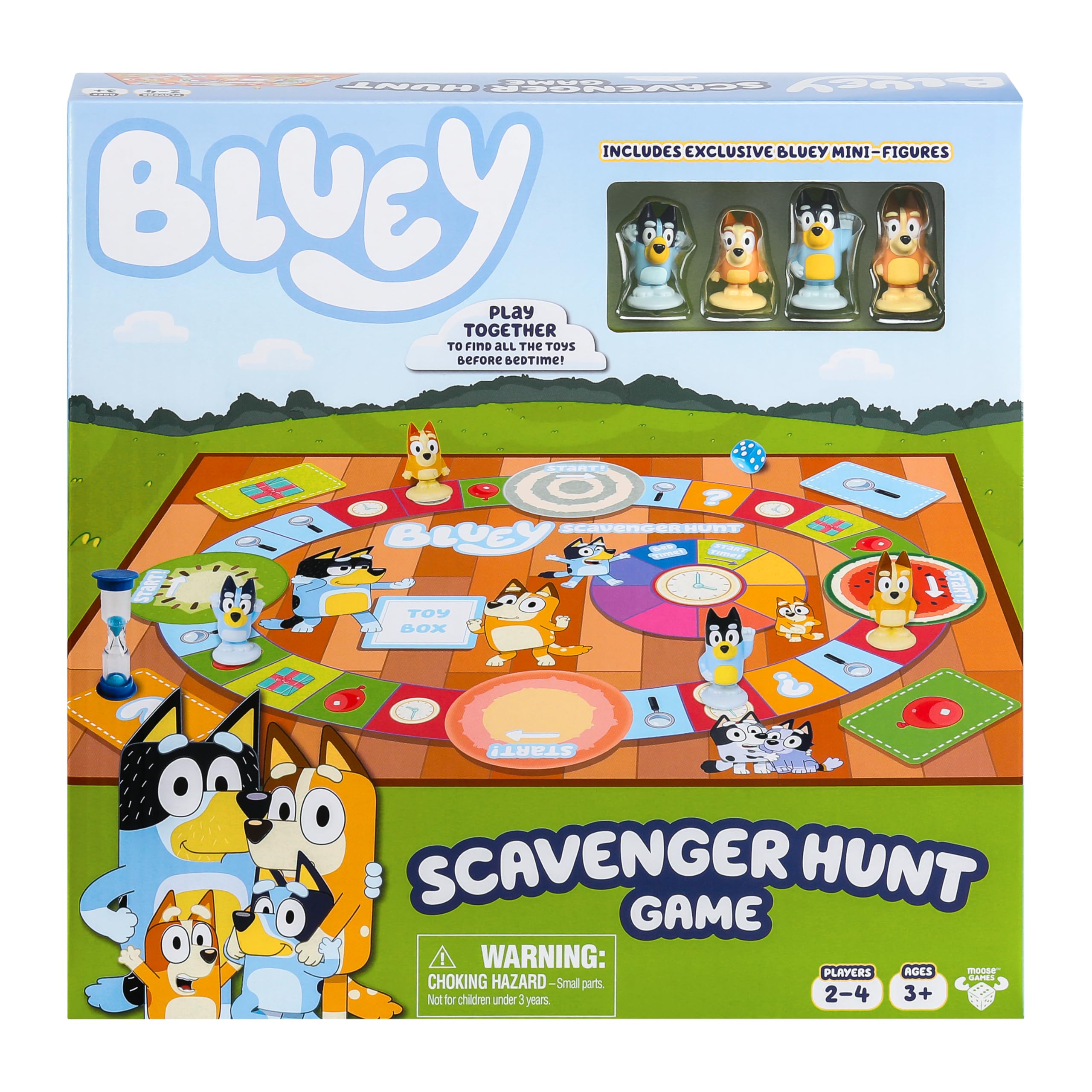 Bluey Scavenger Hunt Game - Cooperative Board Game for Kids with Mini-Figures 1