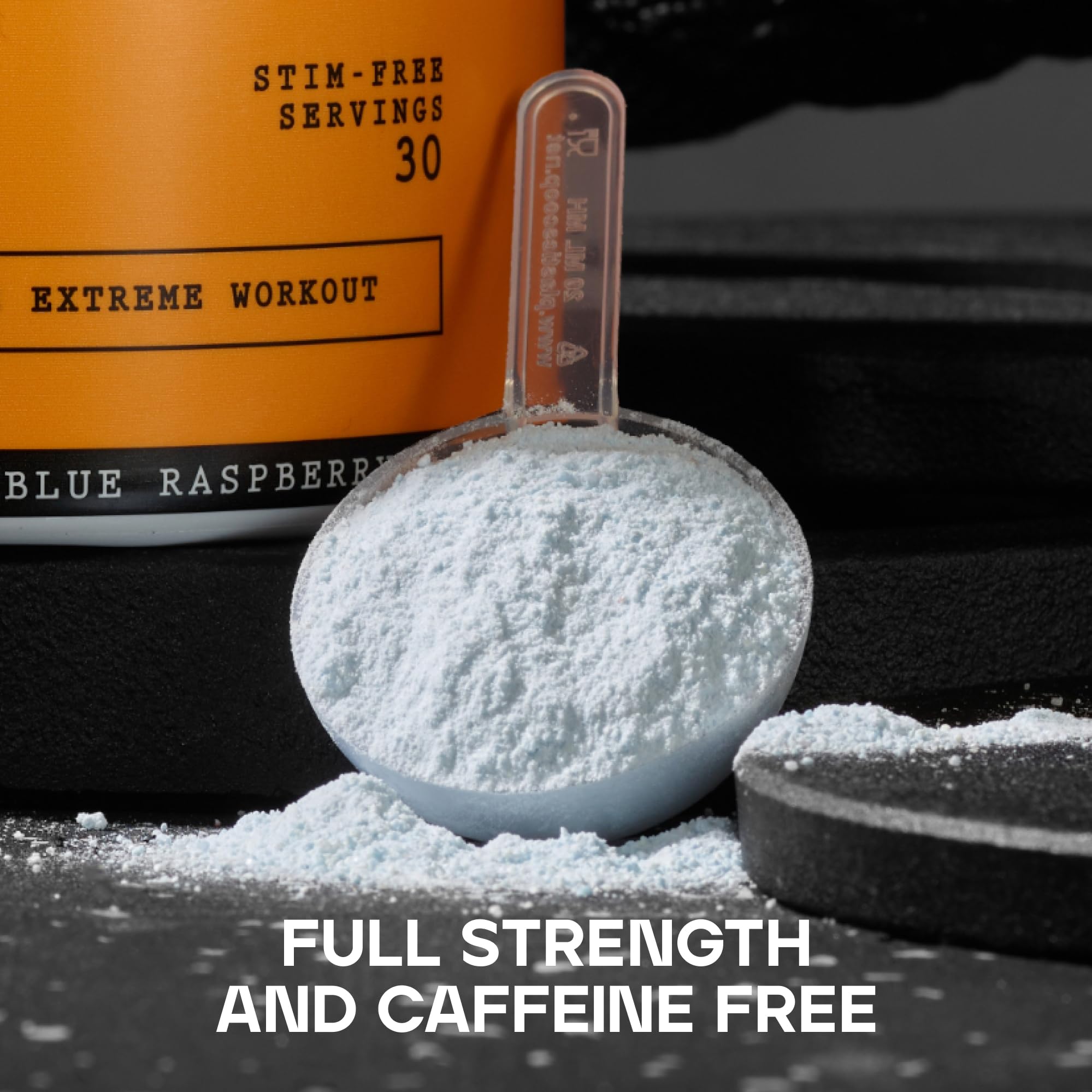 Bulk Dope Caffeine Free Pre-Workout Powder - Blue Raspberry | 510g | 30 Servings 5
