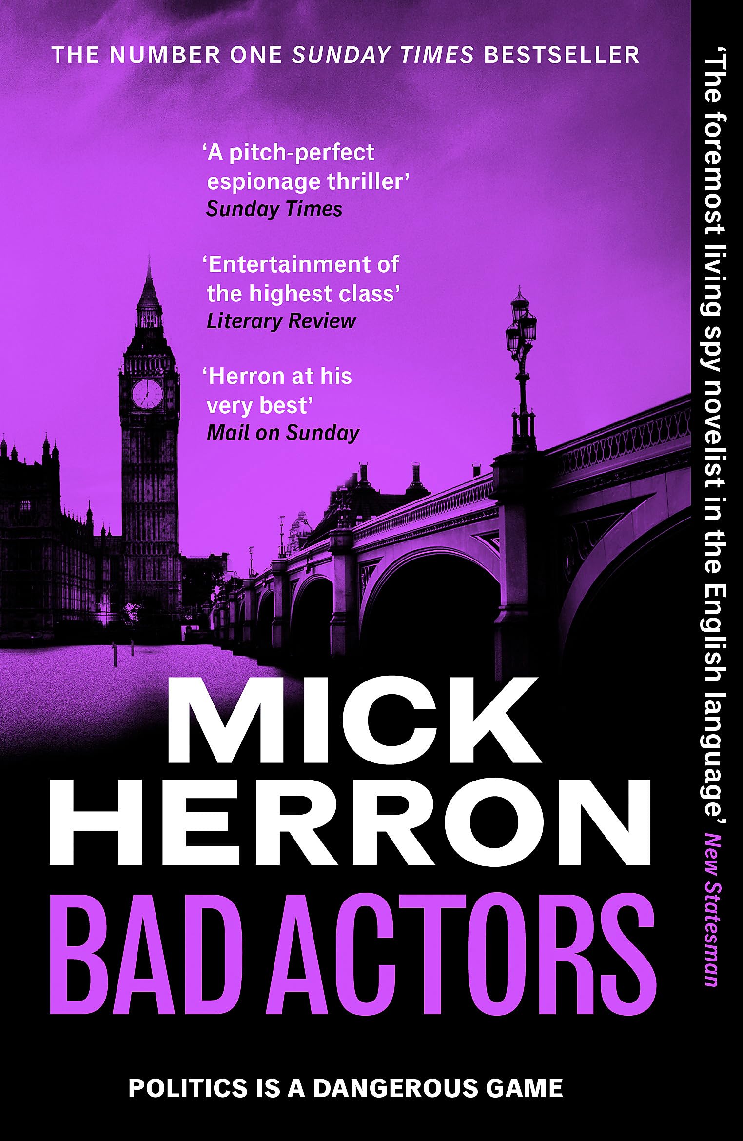 Baskerville Bad Actors by Mick Herron | Political Thriller Paperback