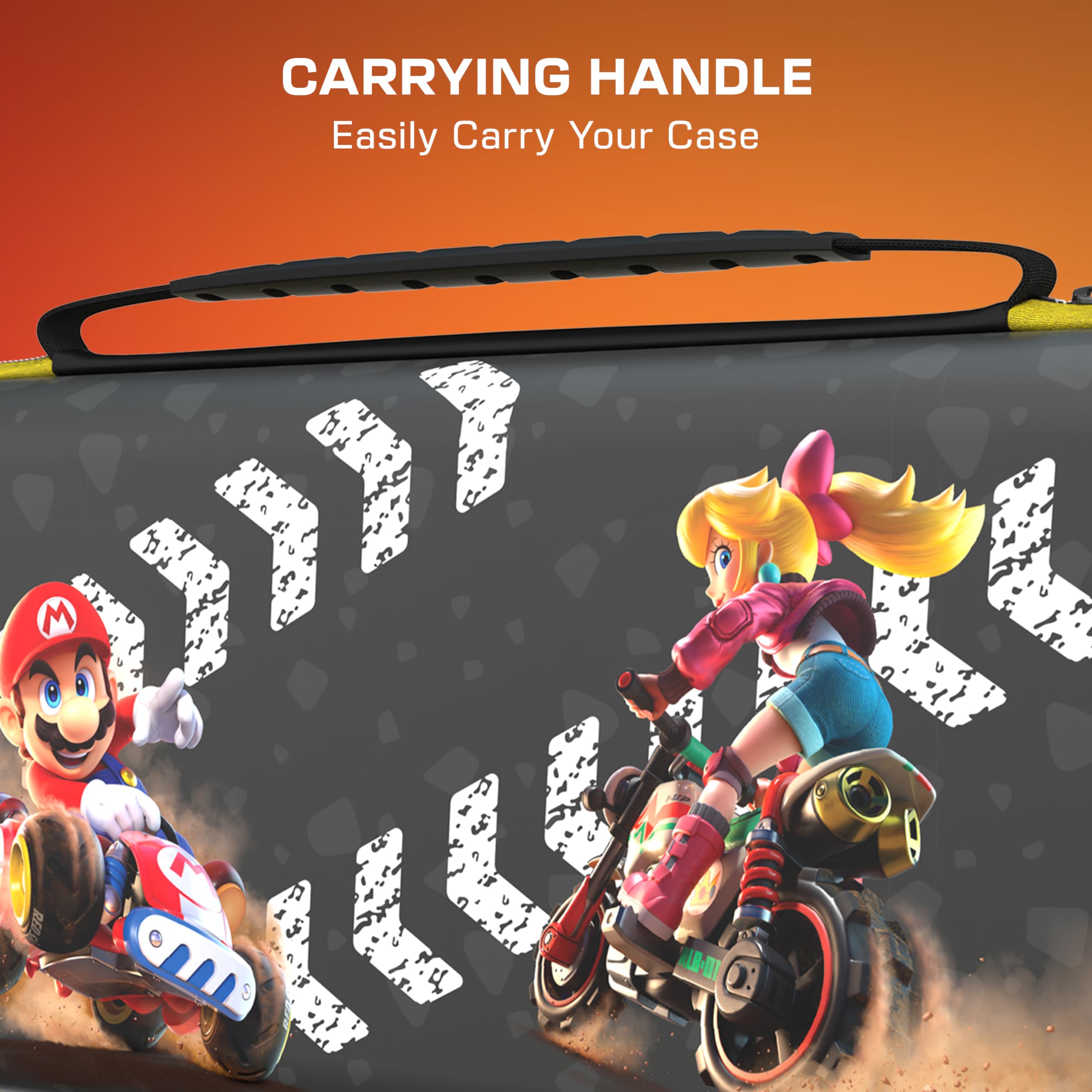 Turtle Beach PlayTrek Mario Kart World Travel Case for Nintendo Switch | Glow-in-the-Dark Artwork