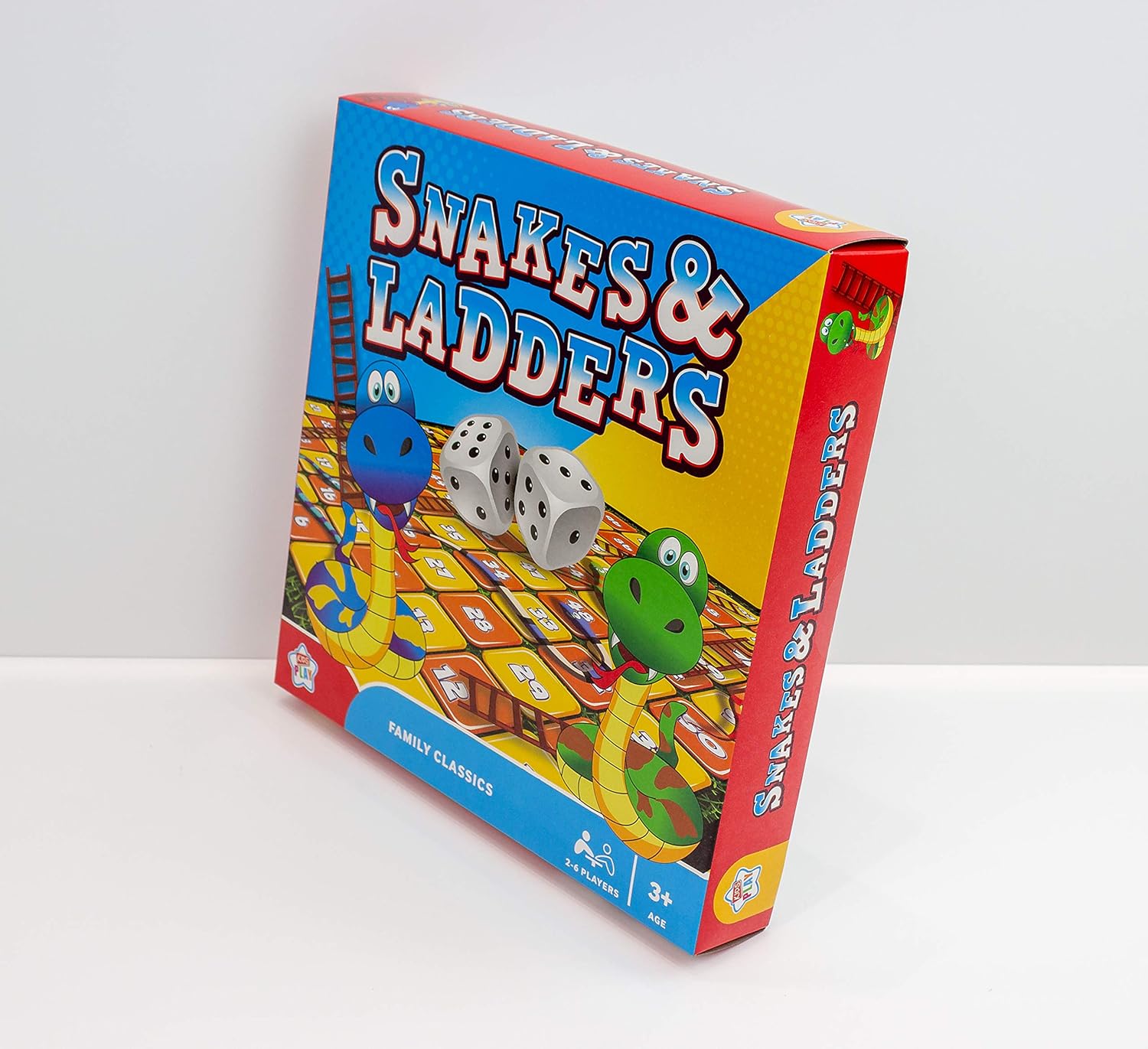 Kids Play - Activity Snake & Ladders Game - Traditional Family Board Games Idea