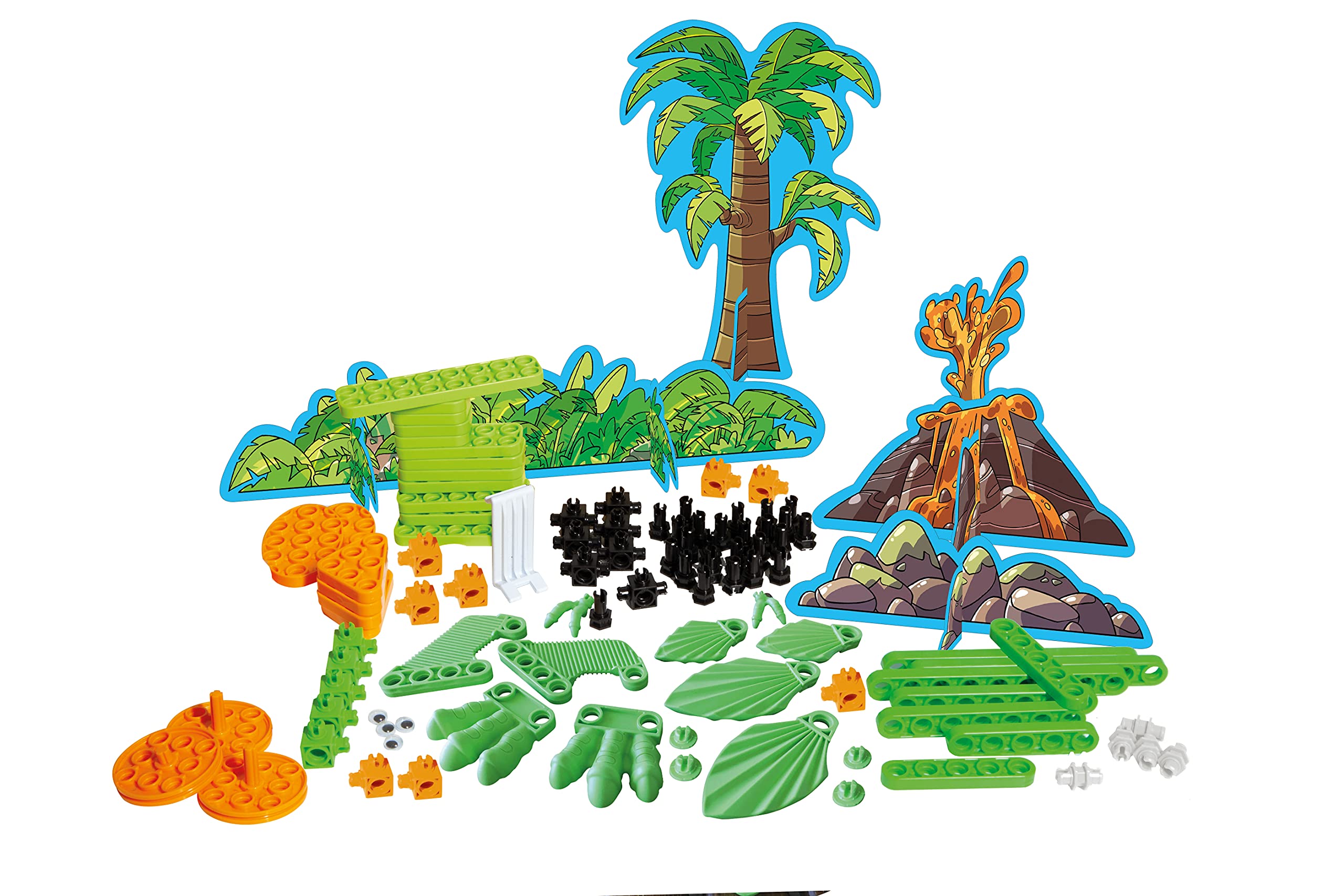 Clementoni Science Museum Mechanics Junior Moving Dinosaurs Building Kit - 5 Motorised Dinosaur Models for Kids 6+ 7