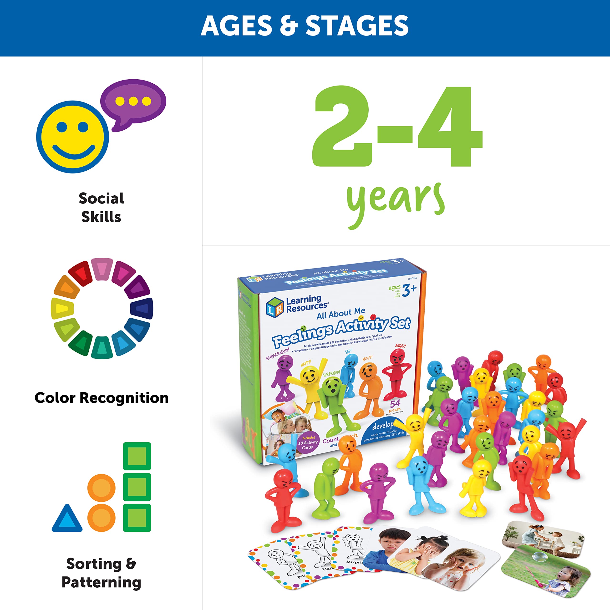 Learning Resources All About Me Feelings Activity Set - 54 Pieces, Ages 3+ 6