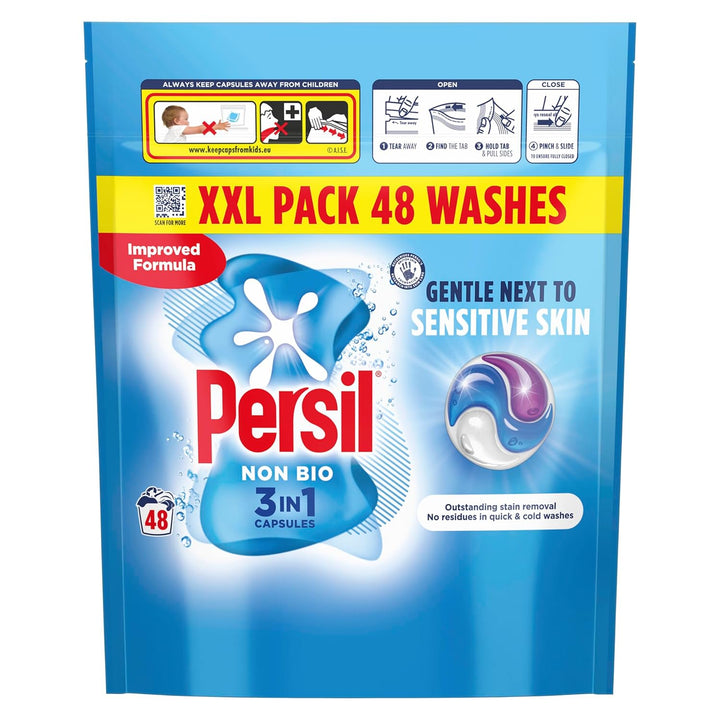 Persil - Non Bio 3 in 1 Washing Capsules 48 Washes