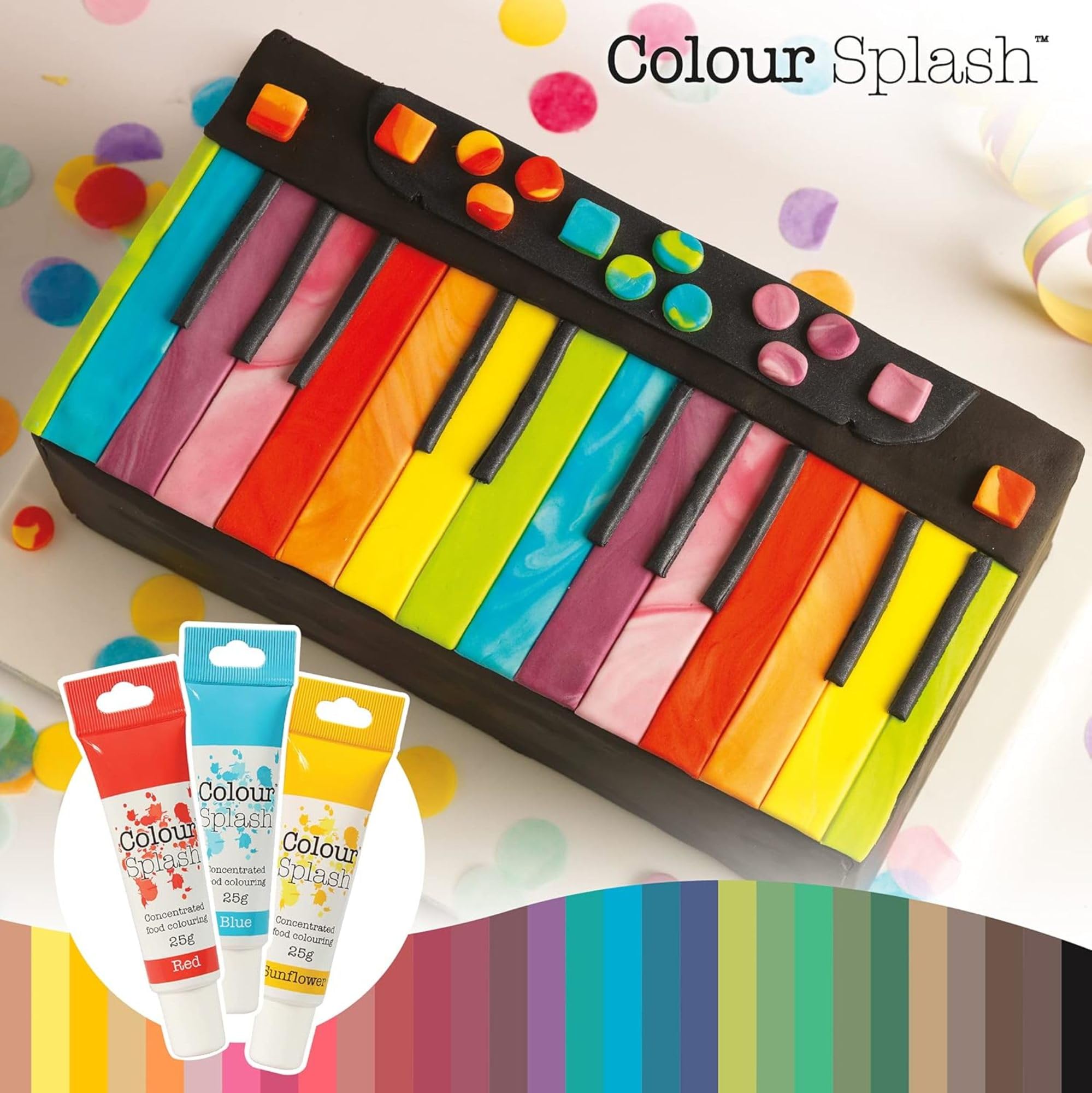 Colour Splash Food Colouring Gel - Peacock | Highly Concentrated Gel | 25 g 5