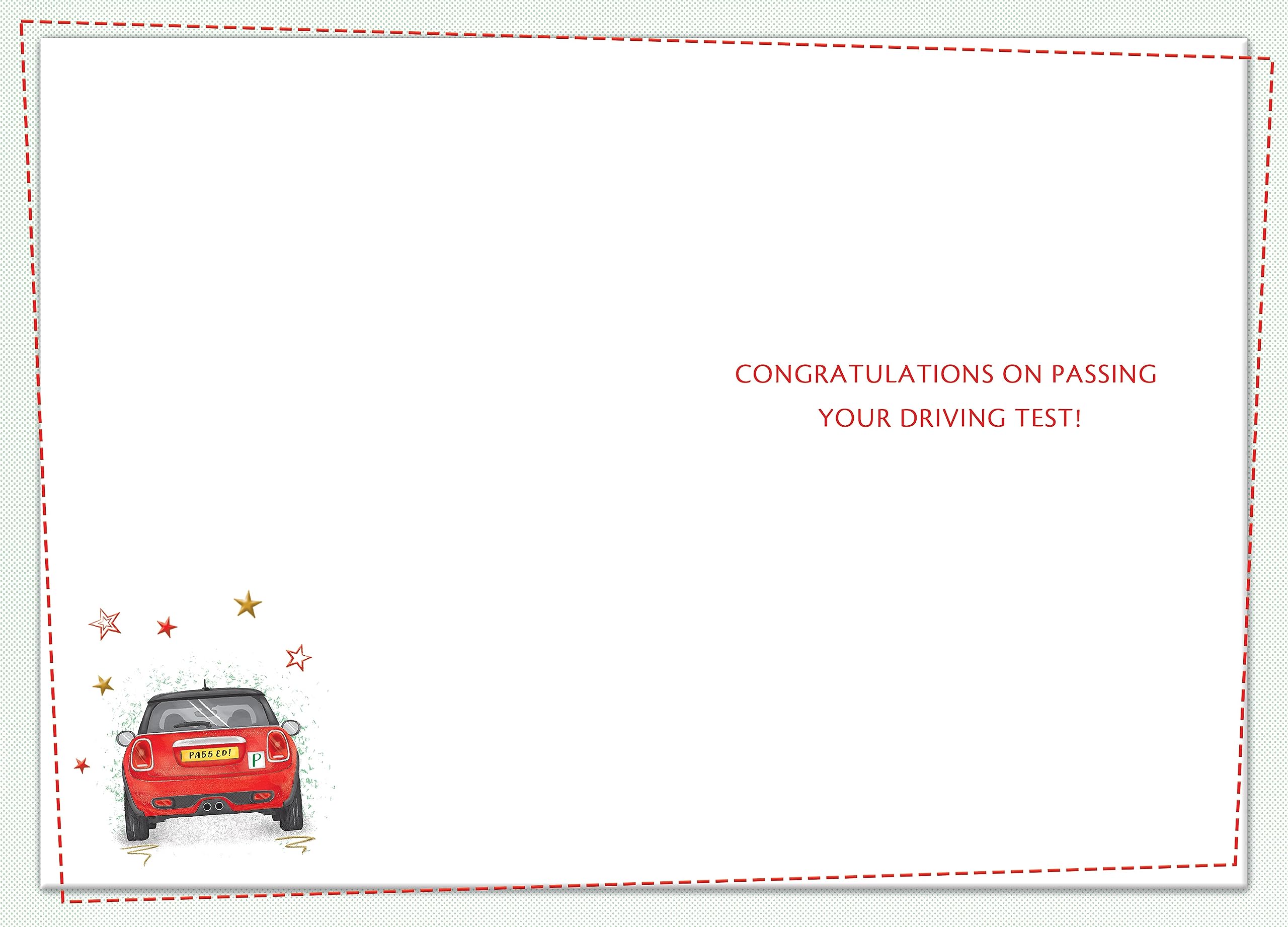 Piccadilly Greetings Driving Test Passed Congratulations Card - 7 x 5 Inches | Multicolor 2