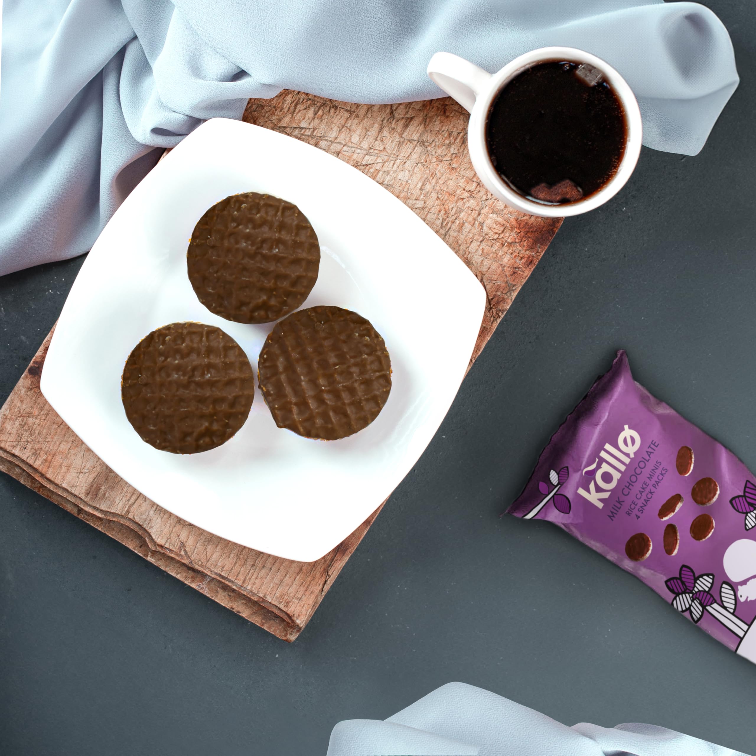 Kallo Belgian Milk Chocolate Mini Rice Cakes, 9 x 84g 7