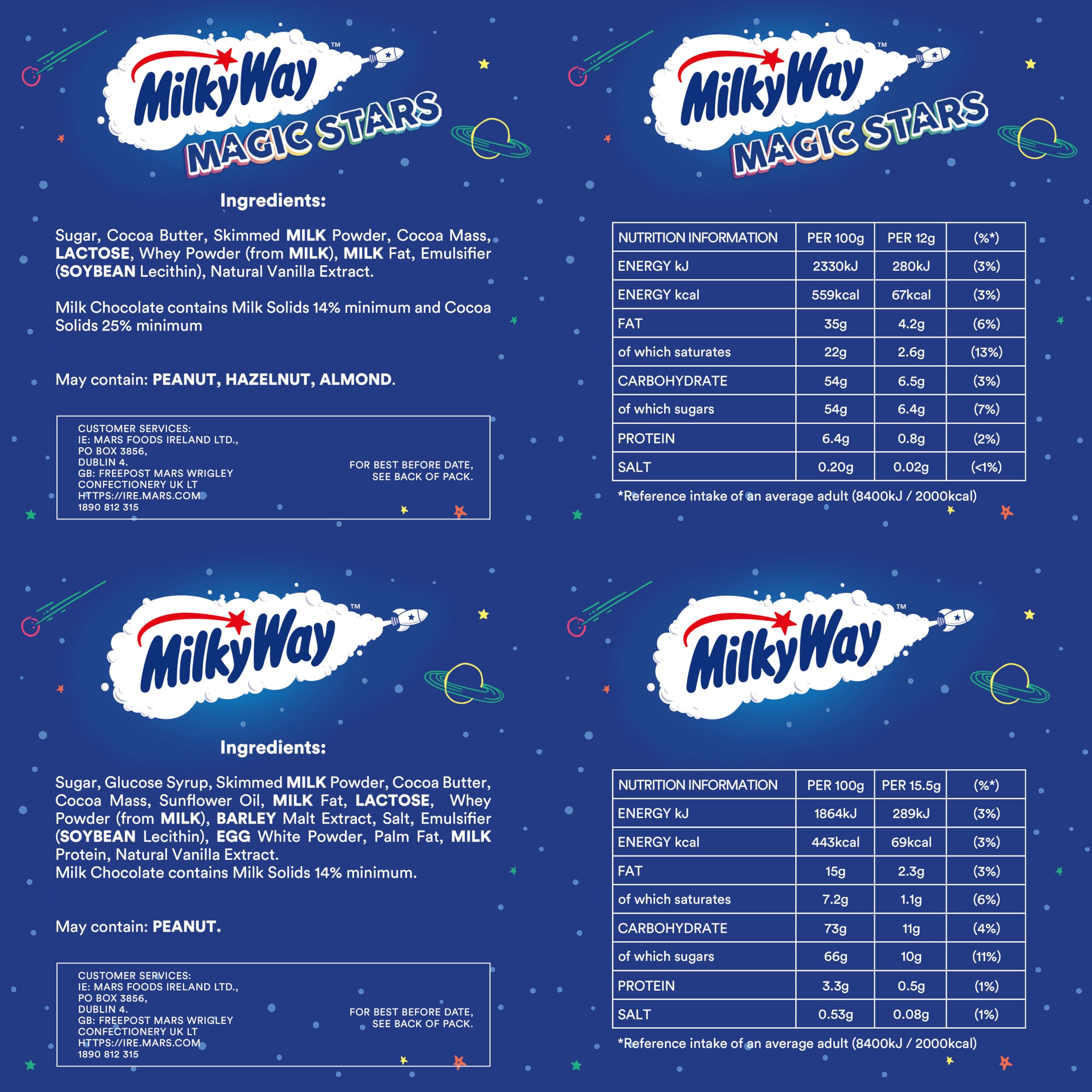 Mars Mixed Sweets Chocolate Variety Pack - 30 Fun Size Bags, 540g 13
