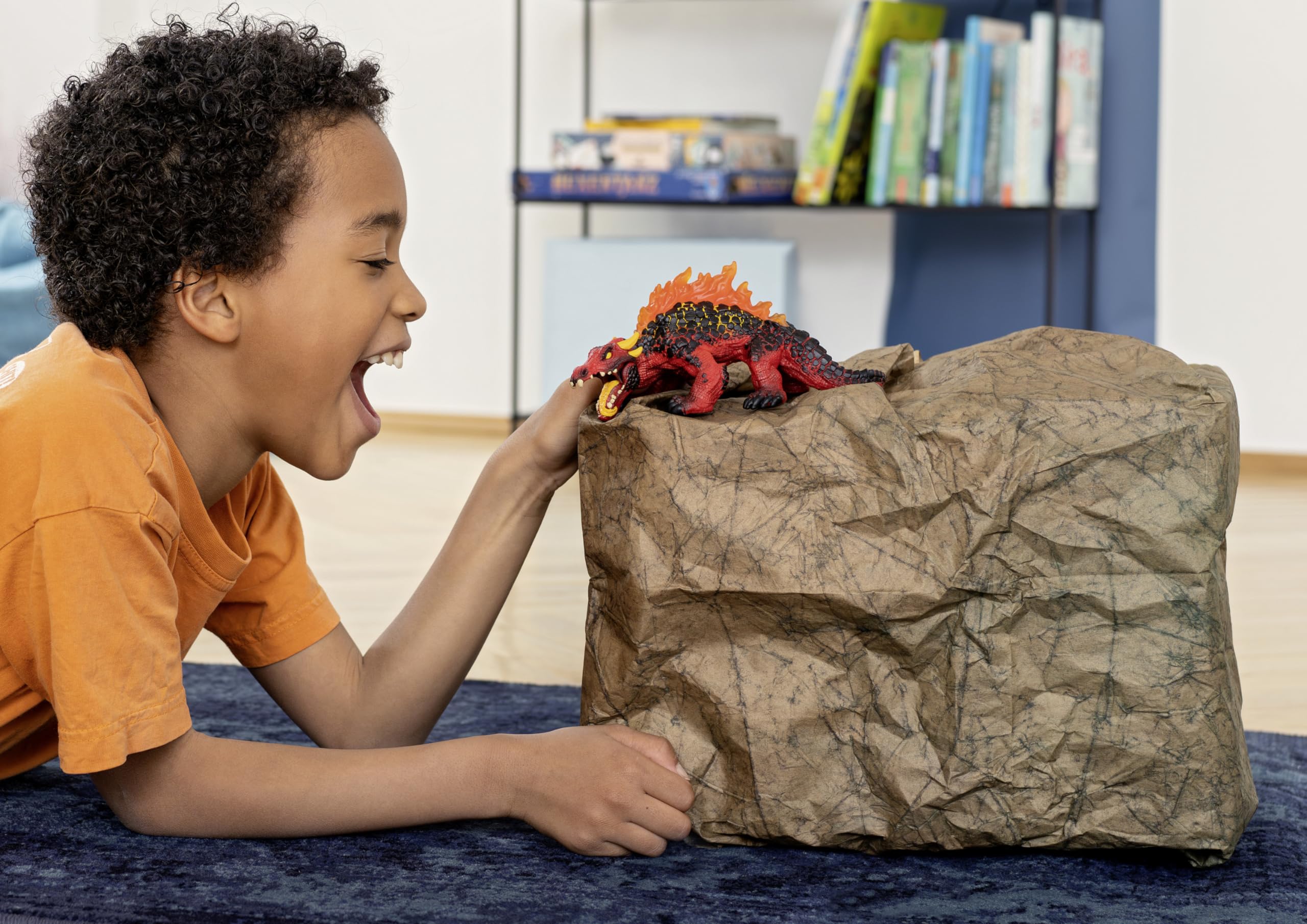 Schleich Eldrador Magma Lizard 70156 - Highly Detailed Fantasy Action Figure with Movable Jaw - Ages 7+ 4