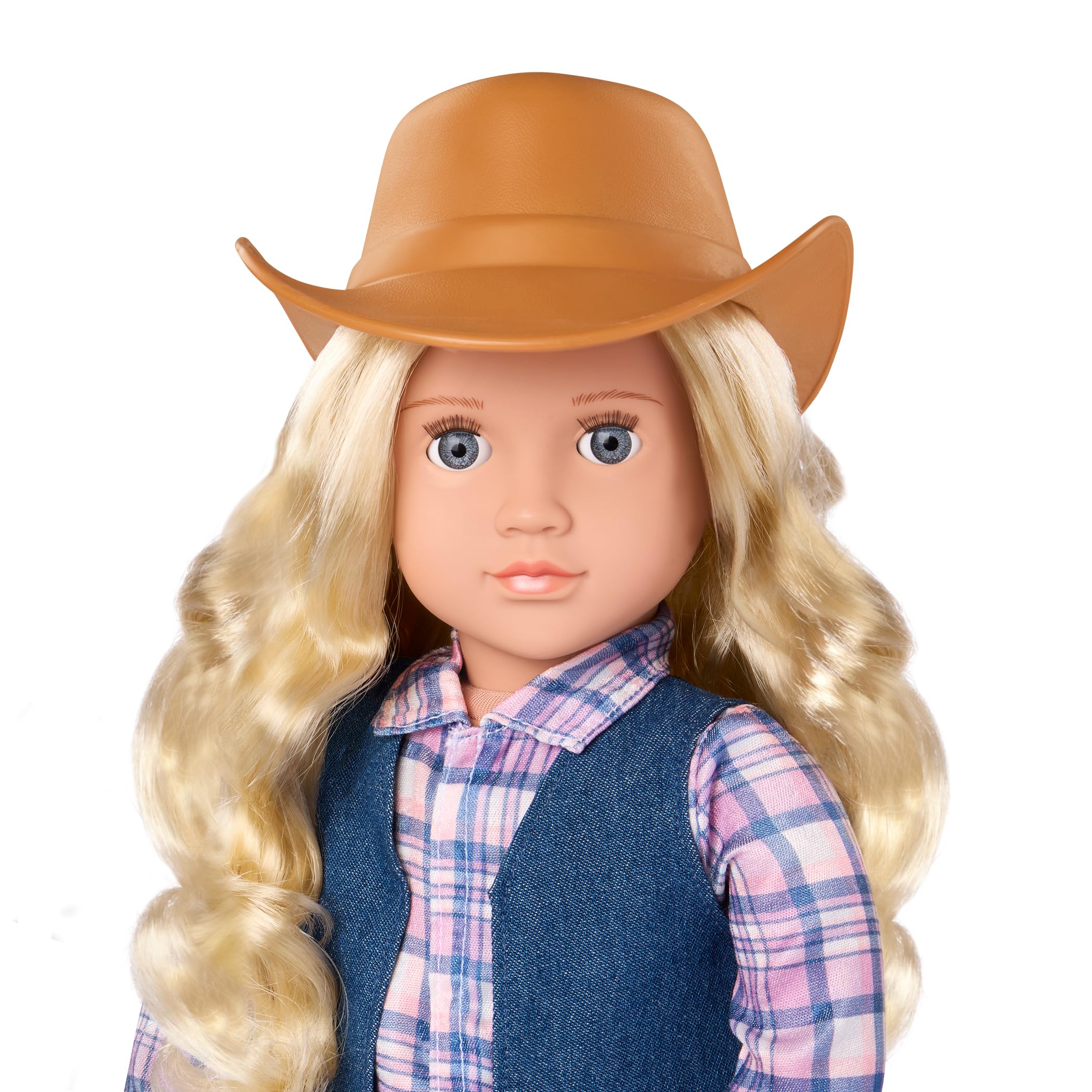 Our Generation Abigale 18-inch Cowgirl Doll - Western-Themed Equestrian Doll with Lifelike Hazel Eyes, Blonde Hair & Riding Outfit, Ages 3+ 8