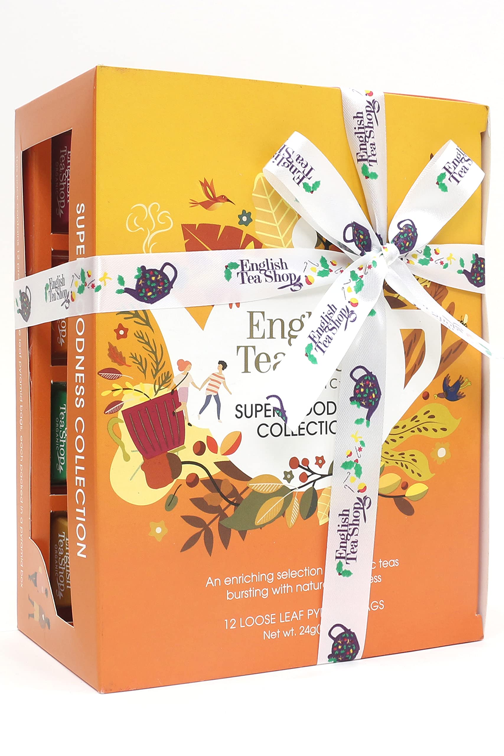 English Tea Shop Super Tea Prism Collection - 12 Fairtrade Organic Pyramid Tea Bags in 6 Flavours 7