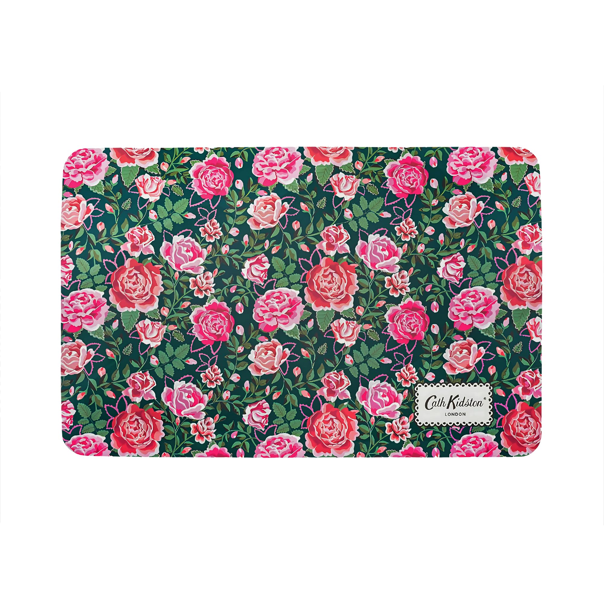Pet Brands Cath Kidston Dolly Rose Feeding Mat - Waterproof Non-Slip for Double Bowls | 40 x 28 cm 1