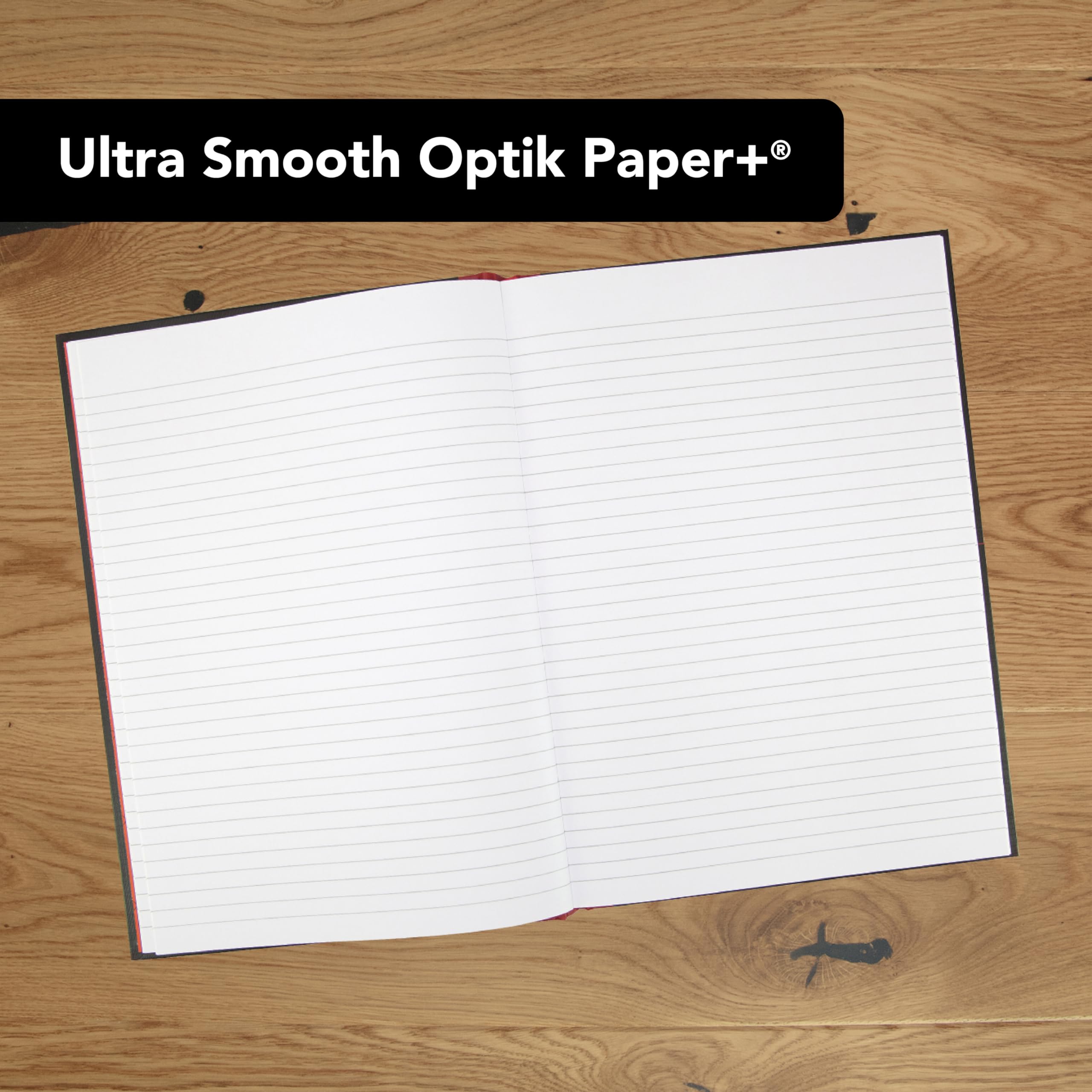 Black n' Red A5 Hardcover Composition Notebook | Ruled Pages | Black | 1 Piece 2