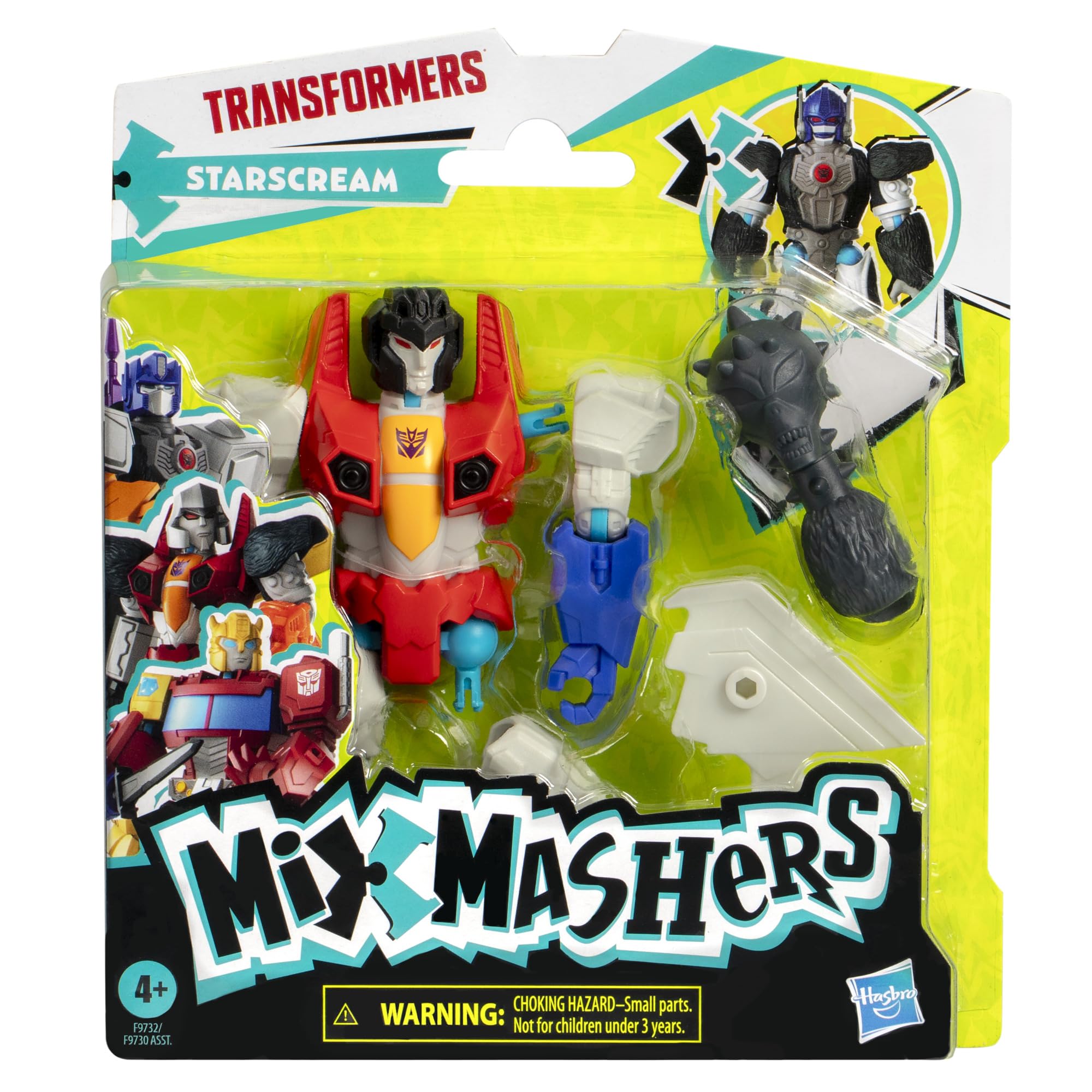 Transformers MixMashers Starscream Action Figure - 5-Inch Scale, Mix & Match Play | Hasbro