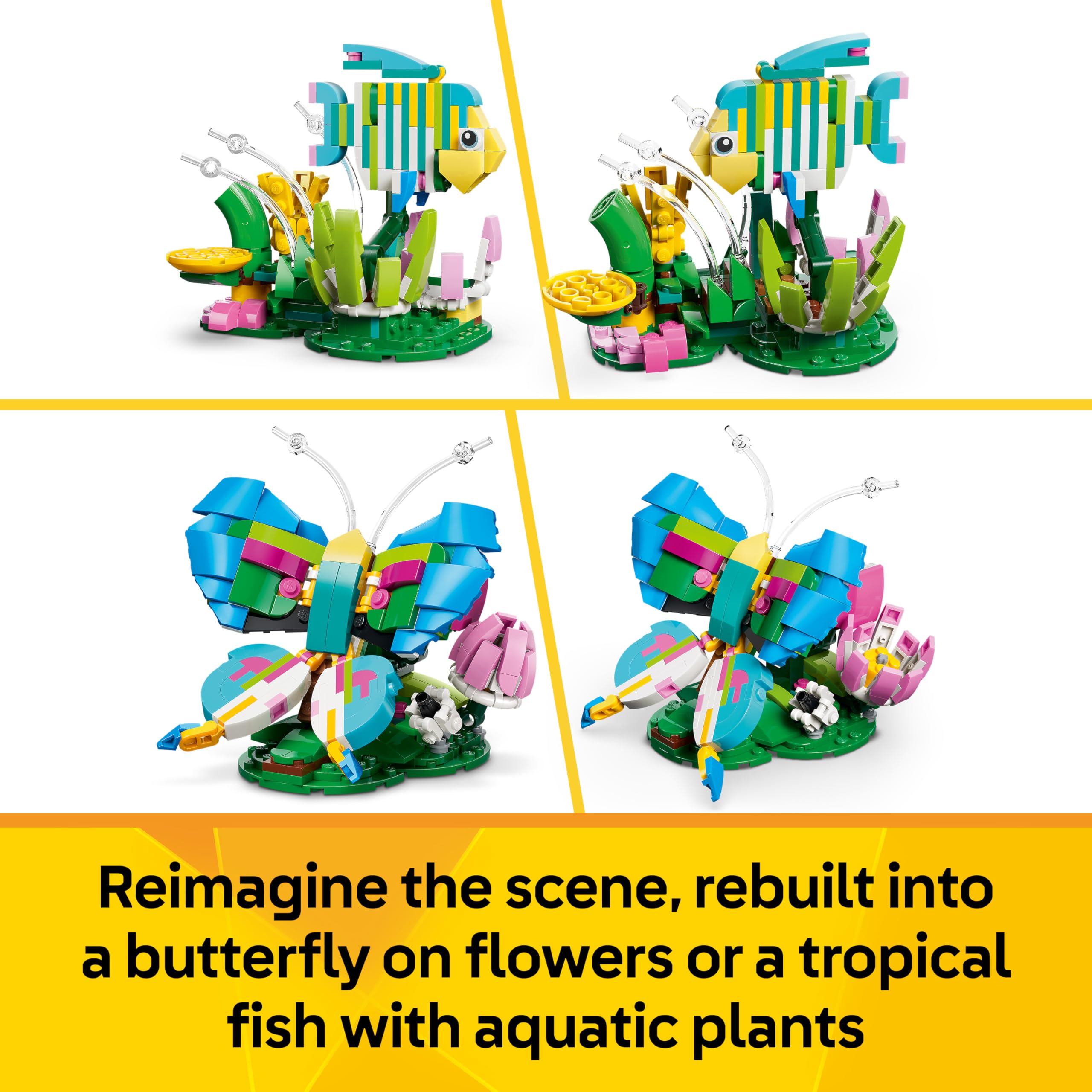 LEGO Creator 3in1 Wild Animals: Colourful Hummingbird Set 31384 | 3 Models in 1 | Ages 8+ 6