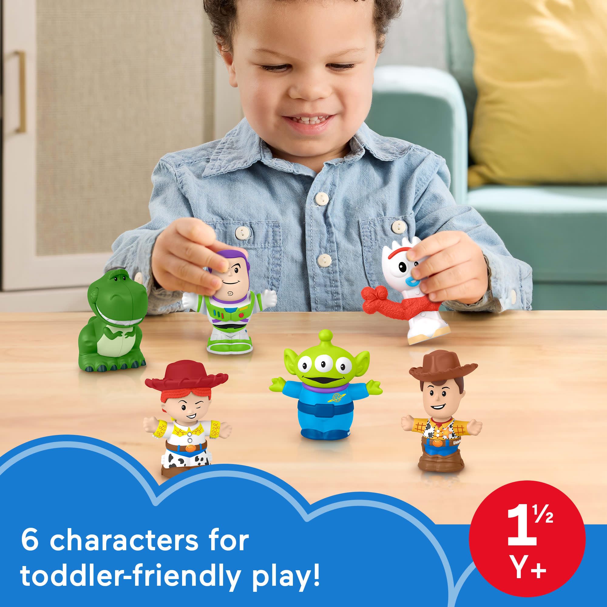 Fisher-Price Little People Disney Pixar Toy Story Figure Set (6 Figures) | Ages 18 Months+