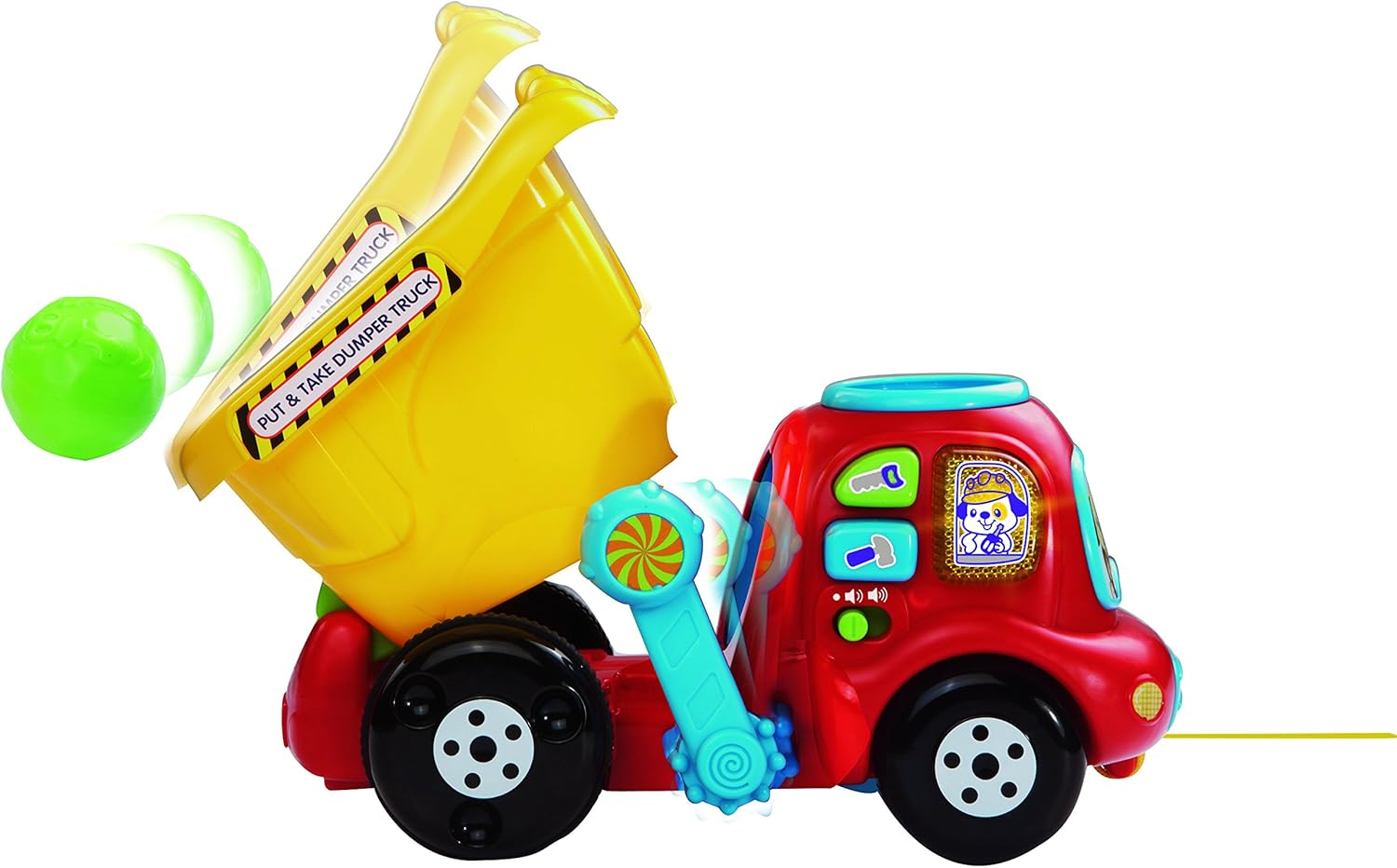 VTech Put and Take Dumper Truck - Interactive Educational Toy for Toddlers 6M+ 7