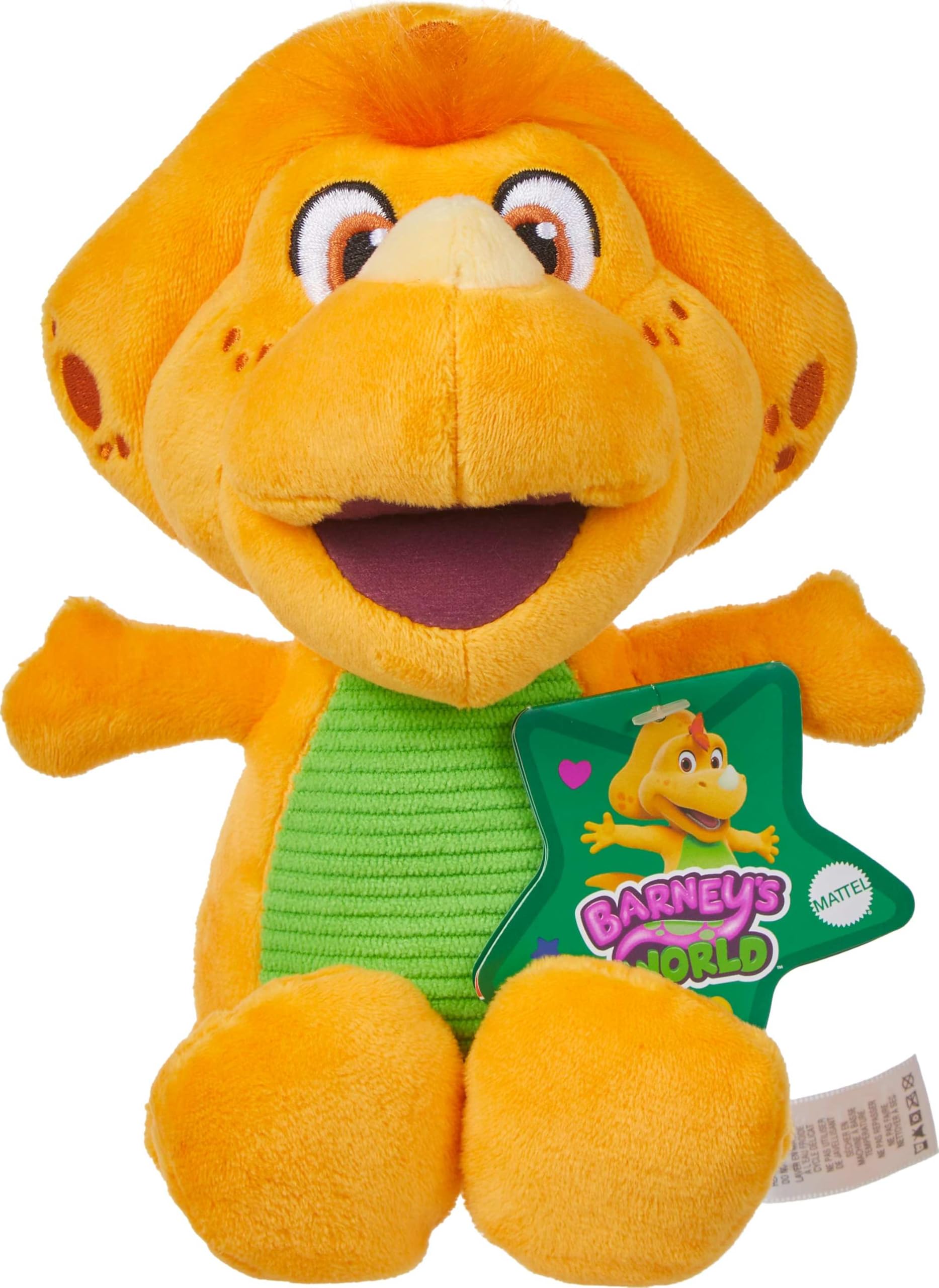 Fisher-Price Barney’s World Billy the Dino Plush Toy - 6.5-inch | Ages 2+ | Machine Washable 6