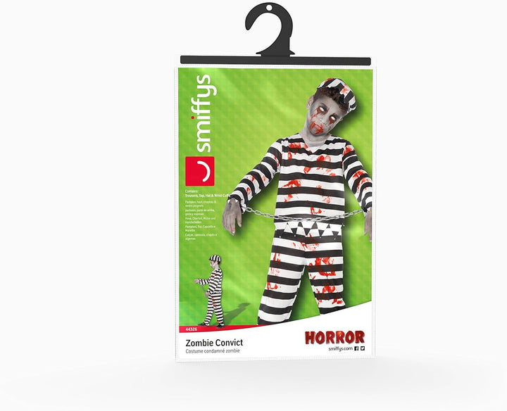 Smiffys Zombie Convict Costume - Medium (Ages 7-9) (44326S)