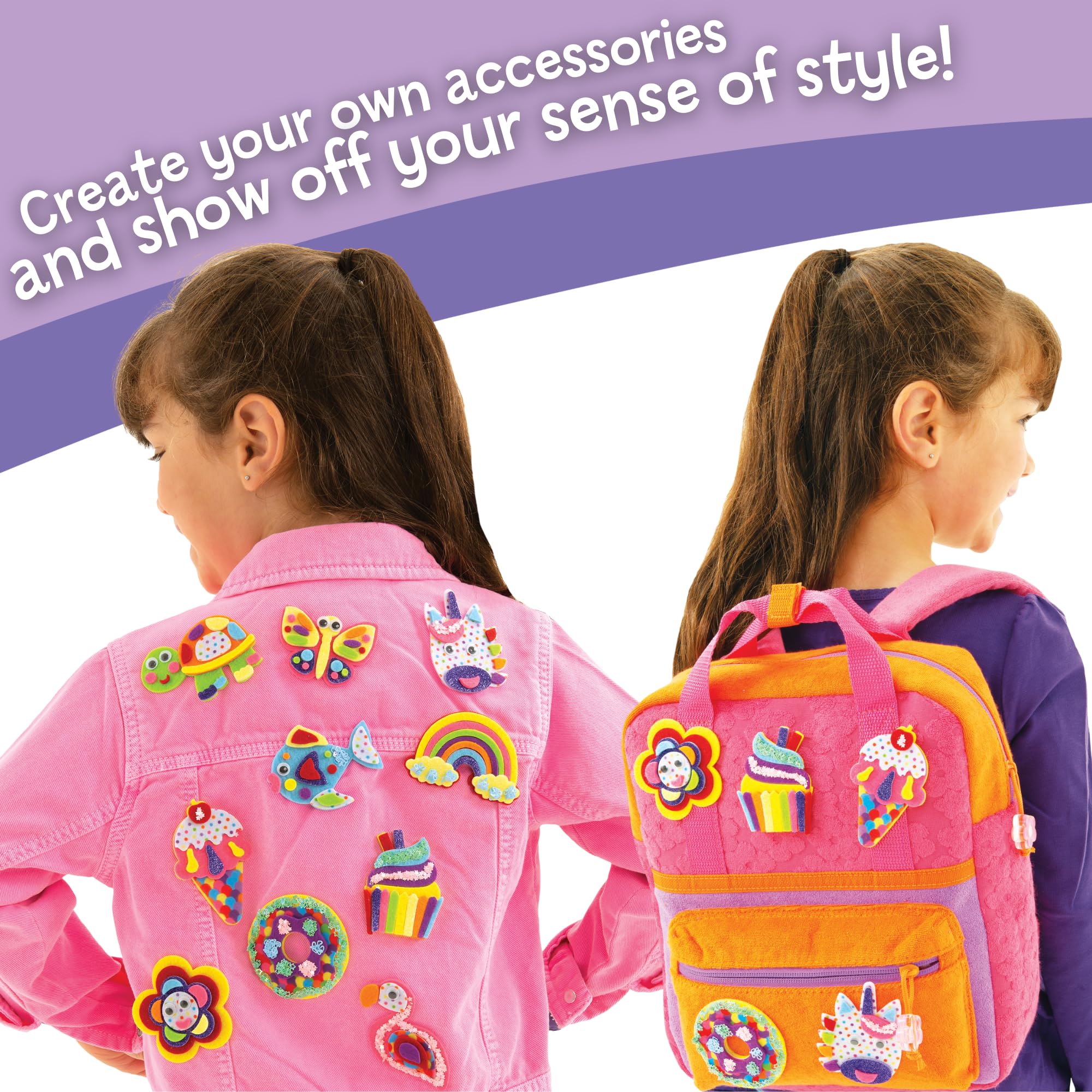 Galt Perfect Patches Arts and Crafts Kit - Create 10 Stick-On Felt Faces | Ages 5+